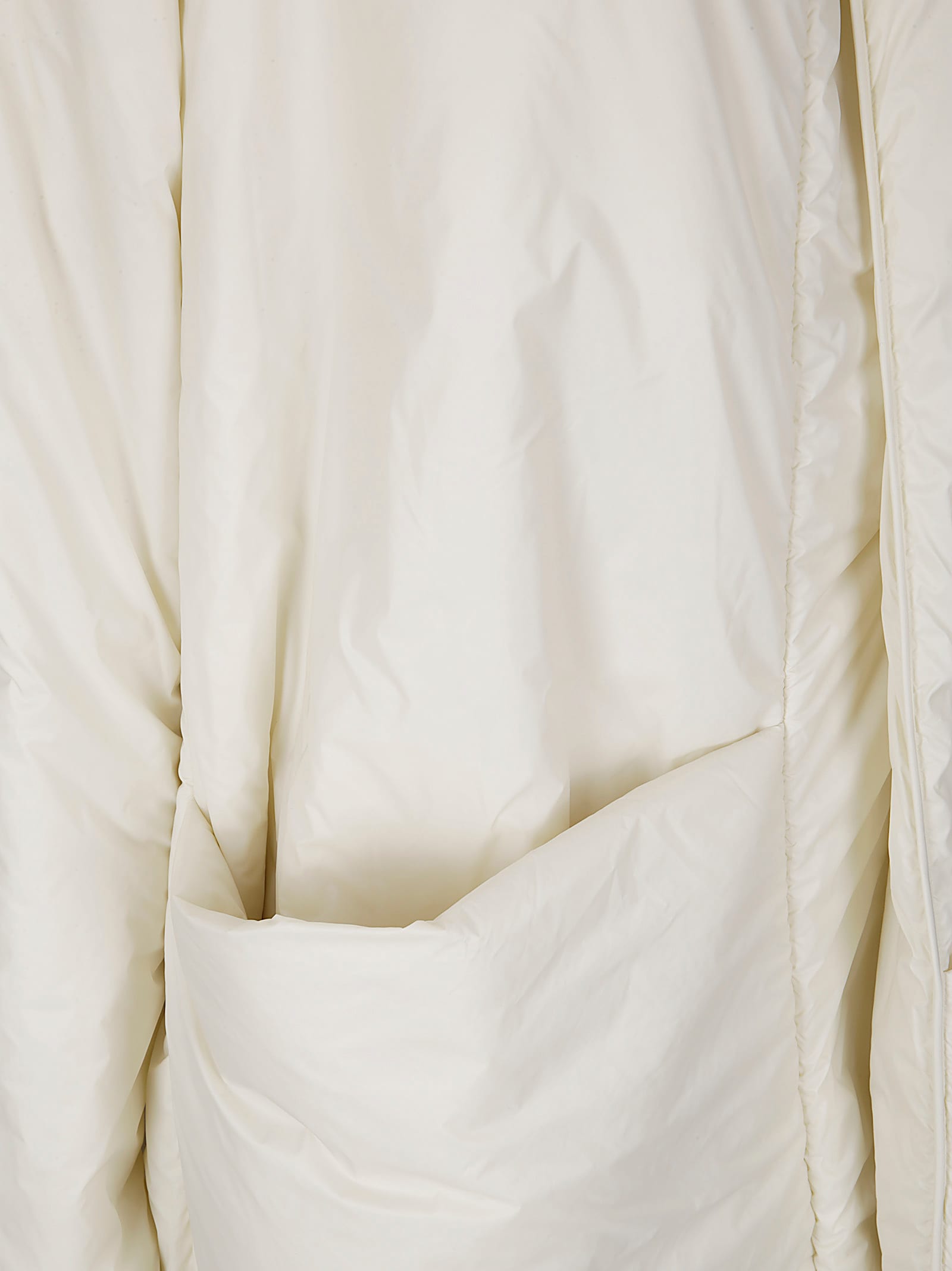 Maria Calderara Snap-button Coat In Neutral