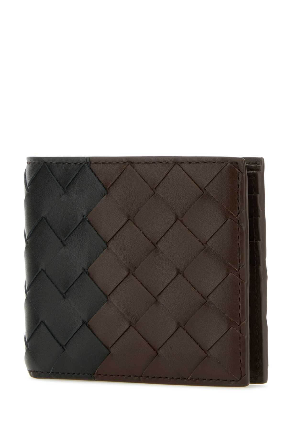Shop Bottega Veneta Two-tone Leather Wallet In Multicolor