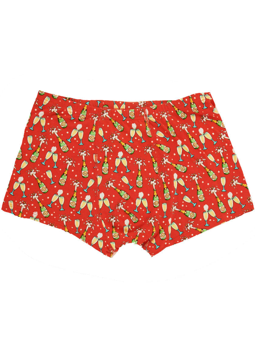 Mc2 Saint Barth Bubbles Man Underwear Boxer In Red