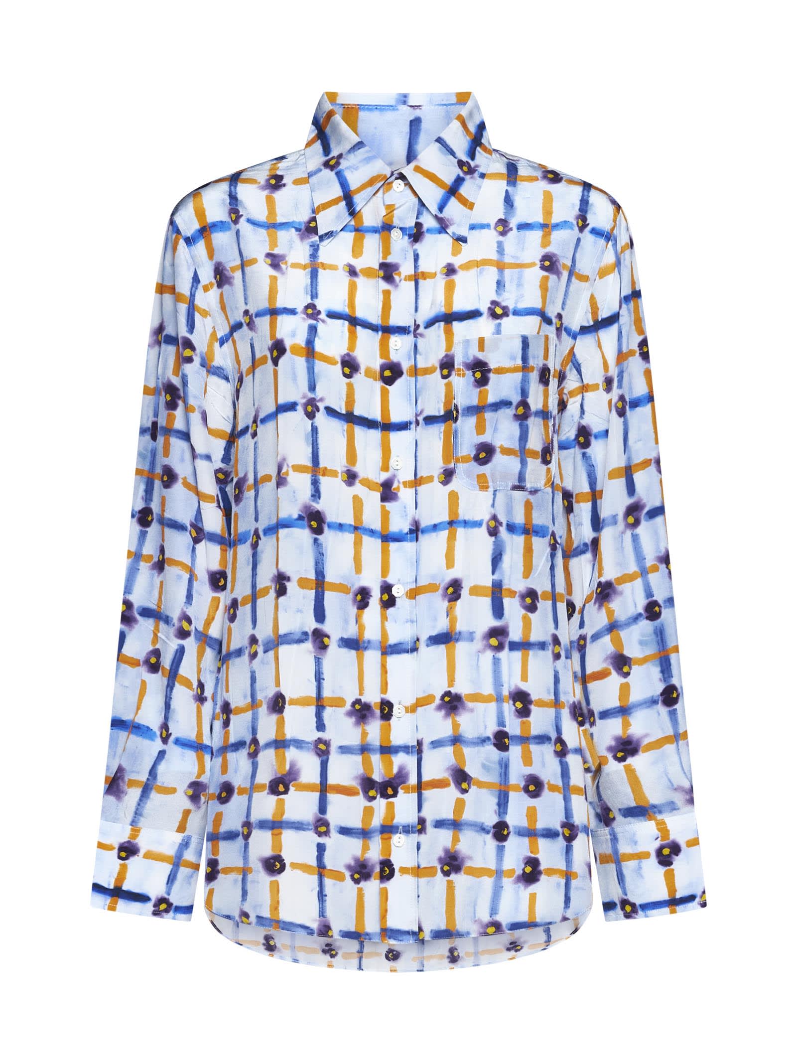 Shop Marni Shirt In Light Blue