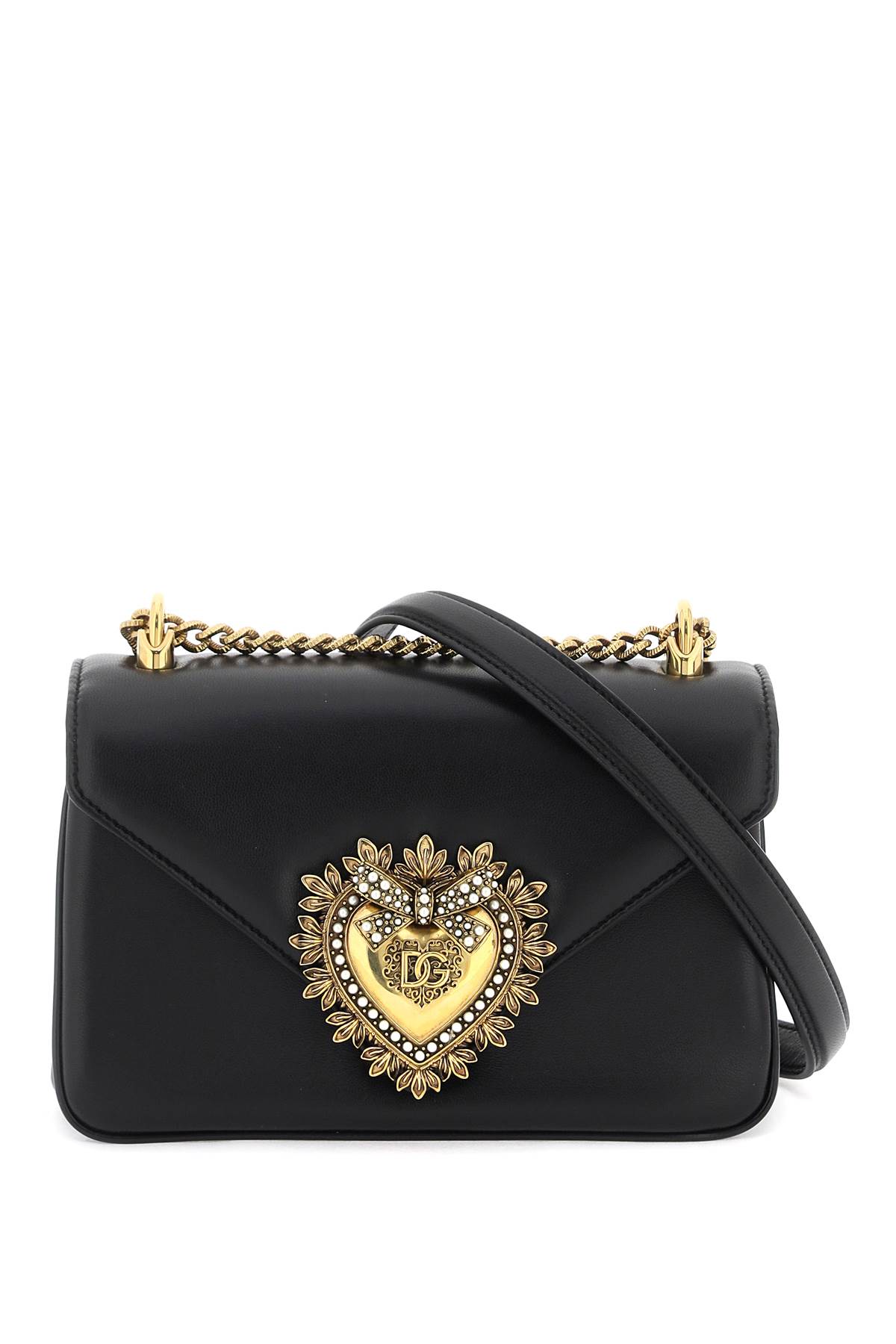 Shop Dolce & Gabbana Devotion Shoulder Bag In Nero (black)