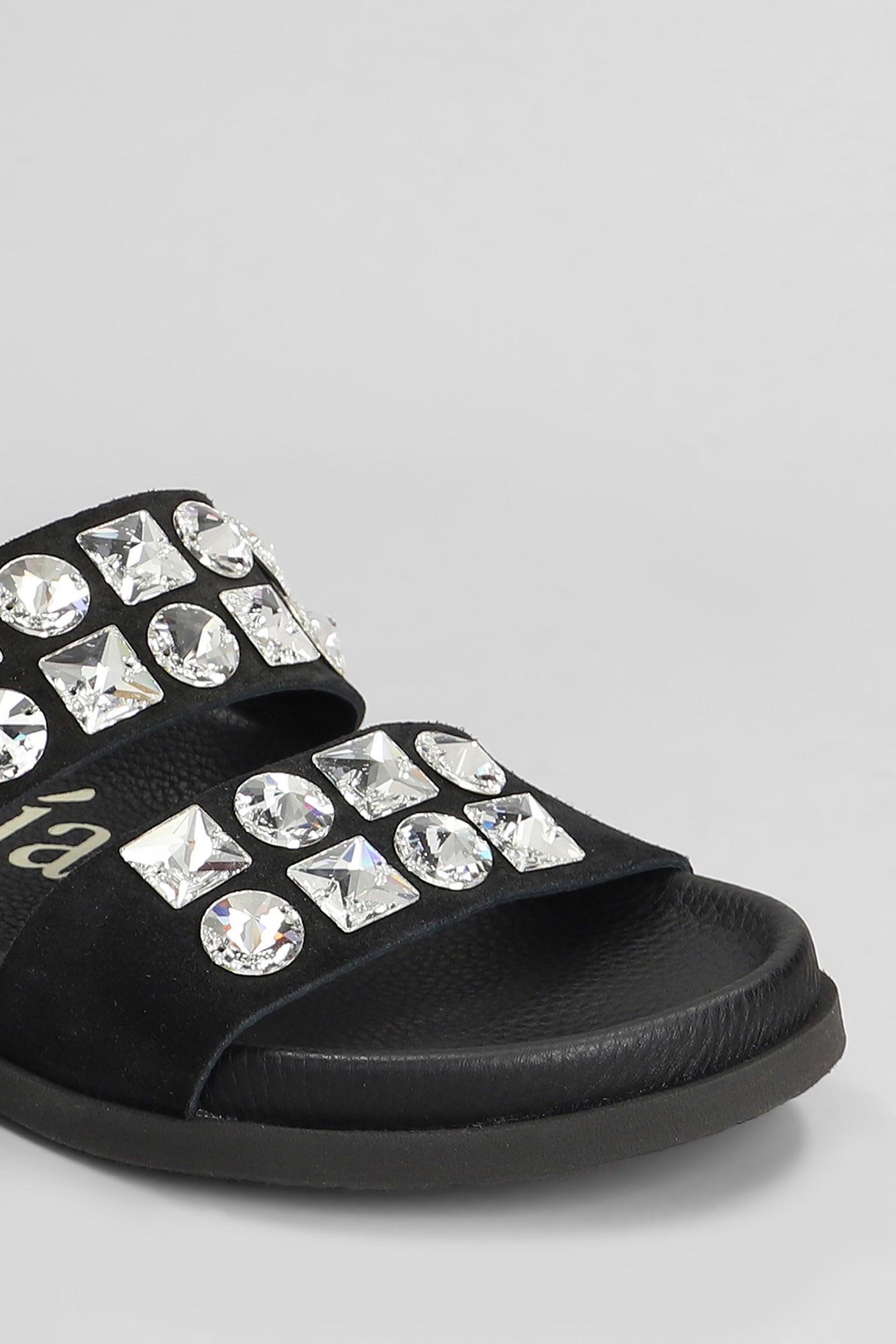 Pedro Garcia Dilys Flats In Black Suede