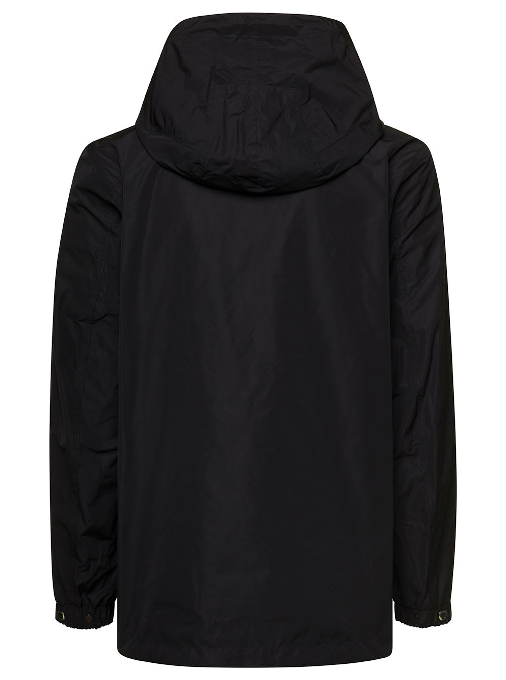 Shop Burberry Black Reversible Waterproof Jacket In Polyester Man