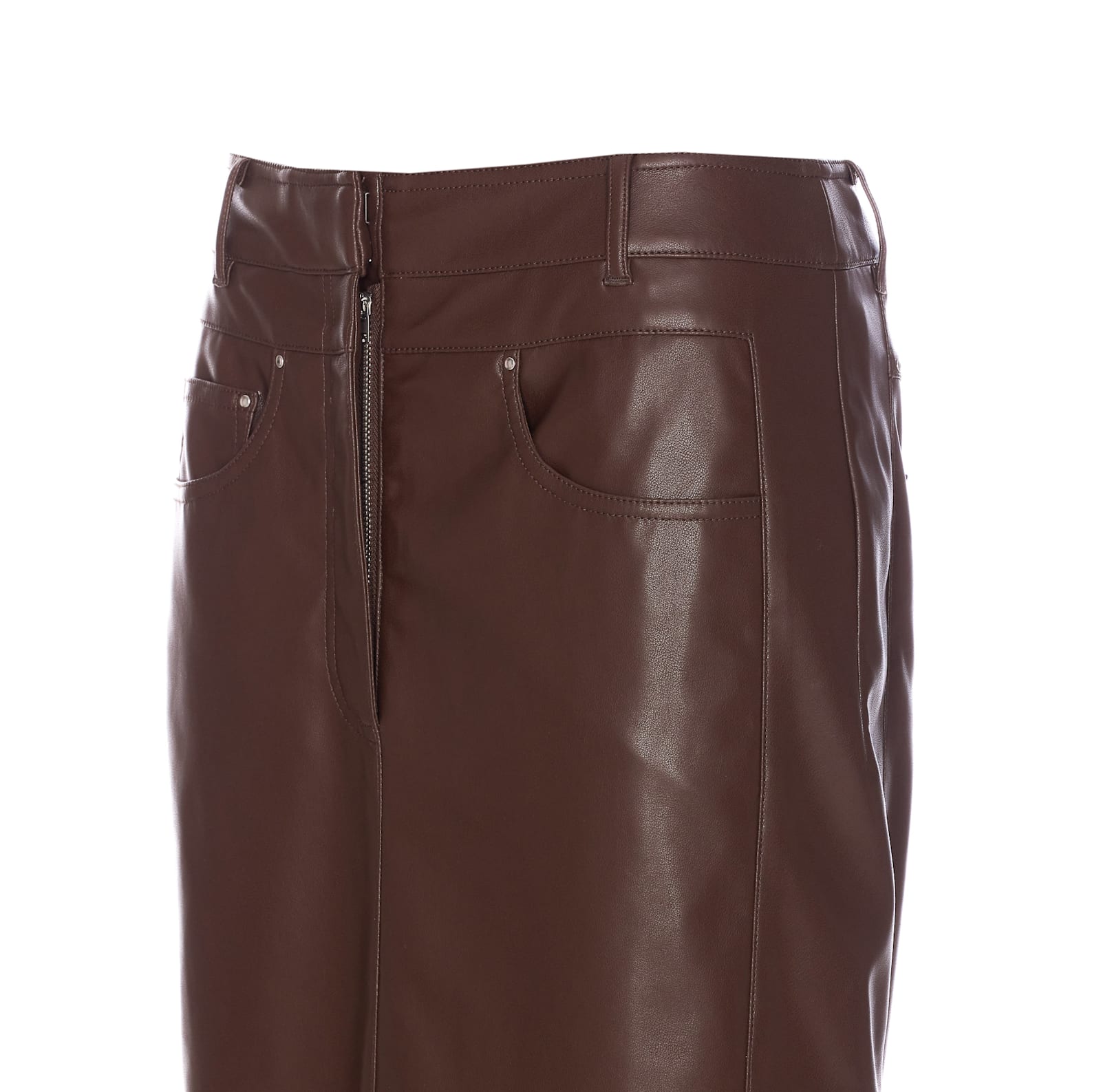 Urbancode Coffe Skirt In Brown