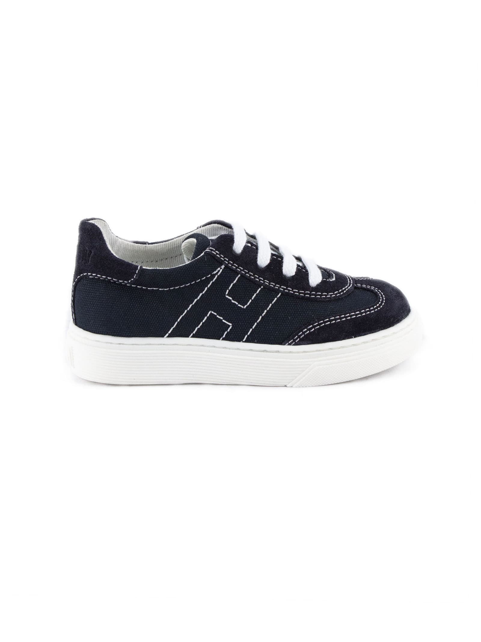Hogan Sneakers H365 In Blue Suede