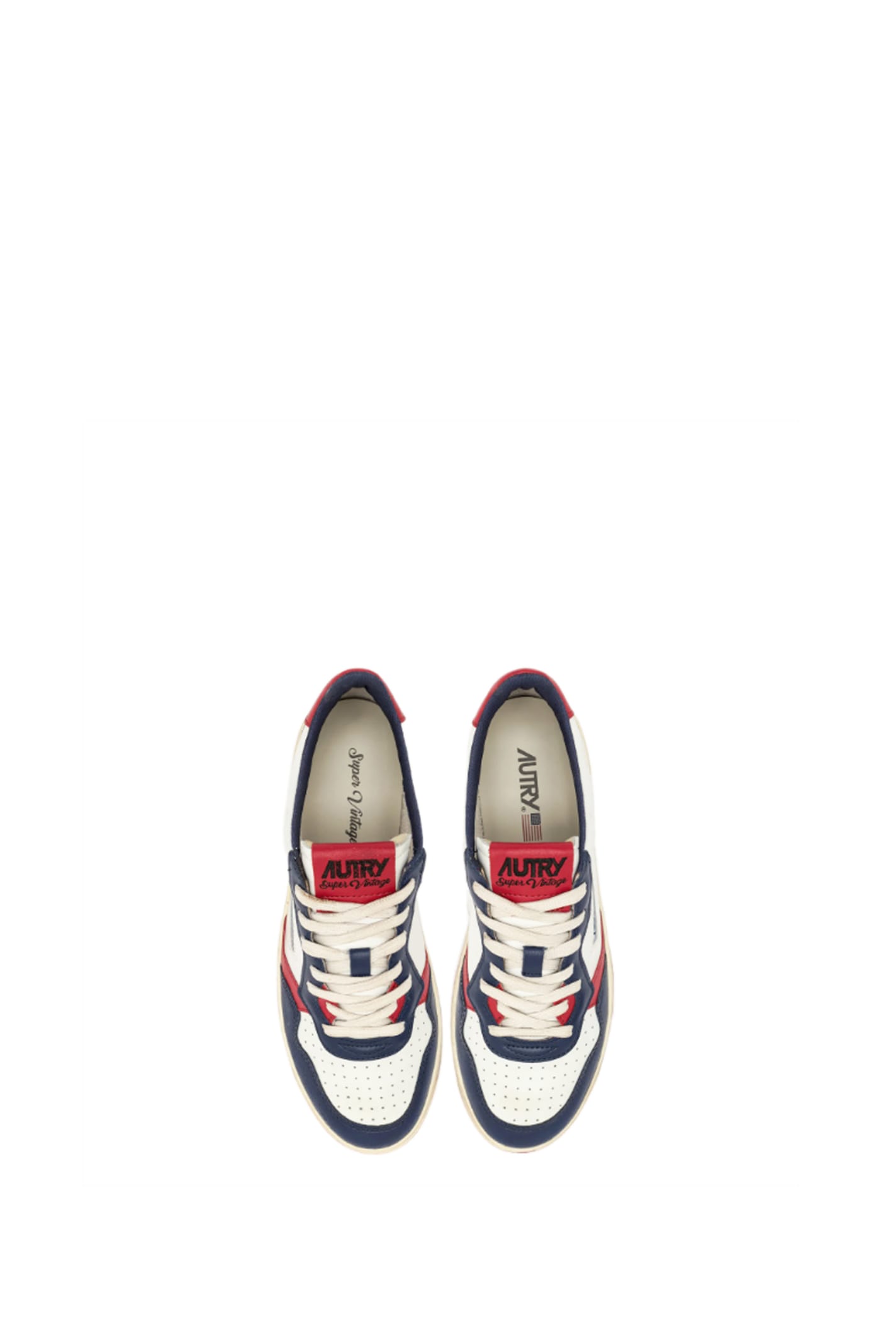 Shop Autry Medalist Low Super Vintage Sneakers In Blue