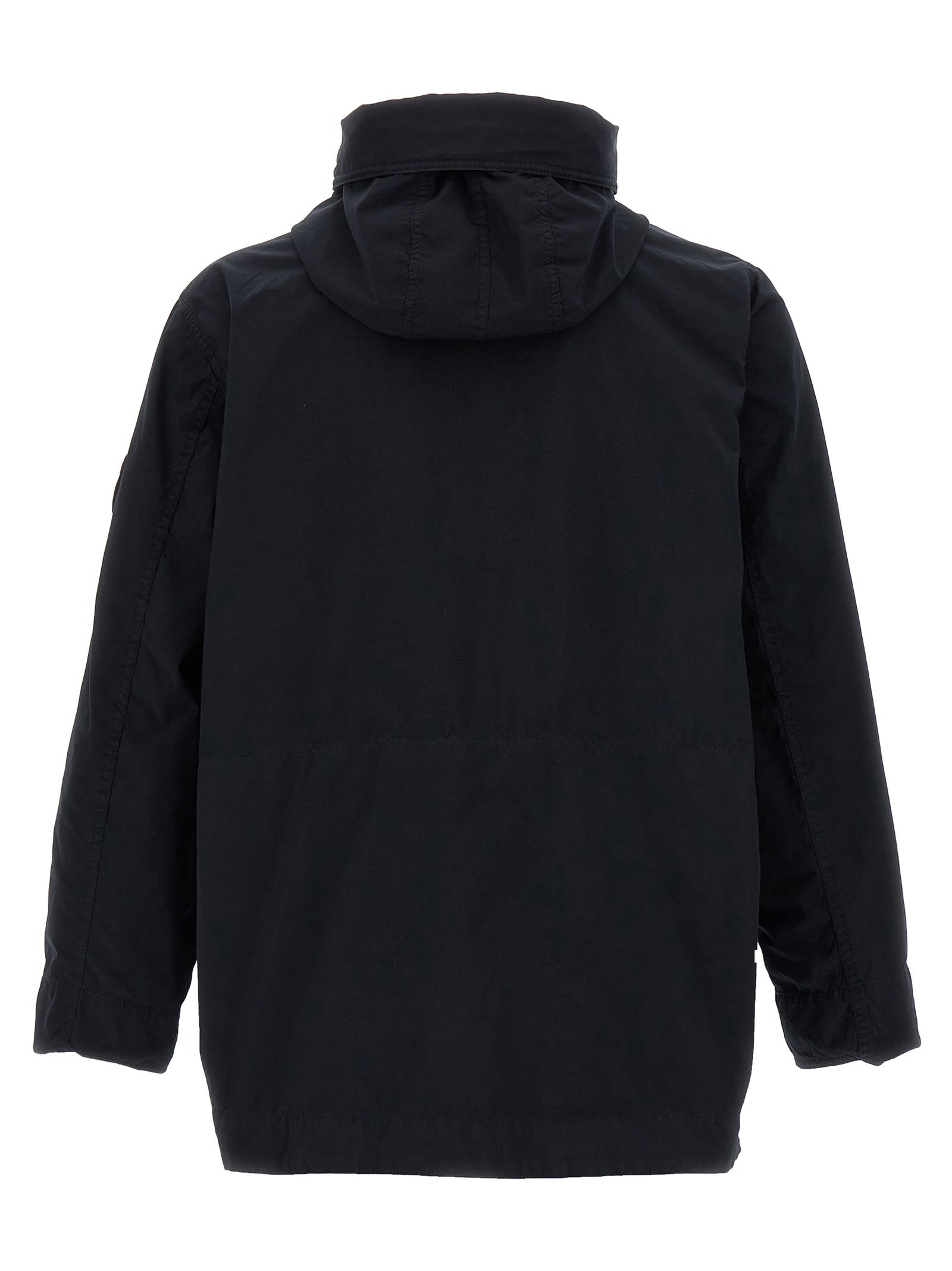 Stone Island Light Compact Touch Poly-tc Casual Jackets And Parka Blue