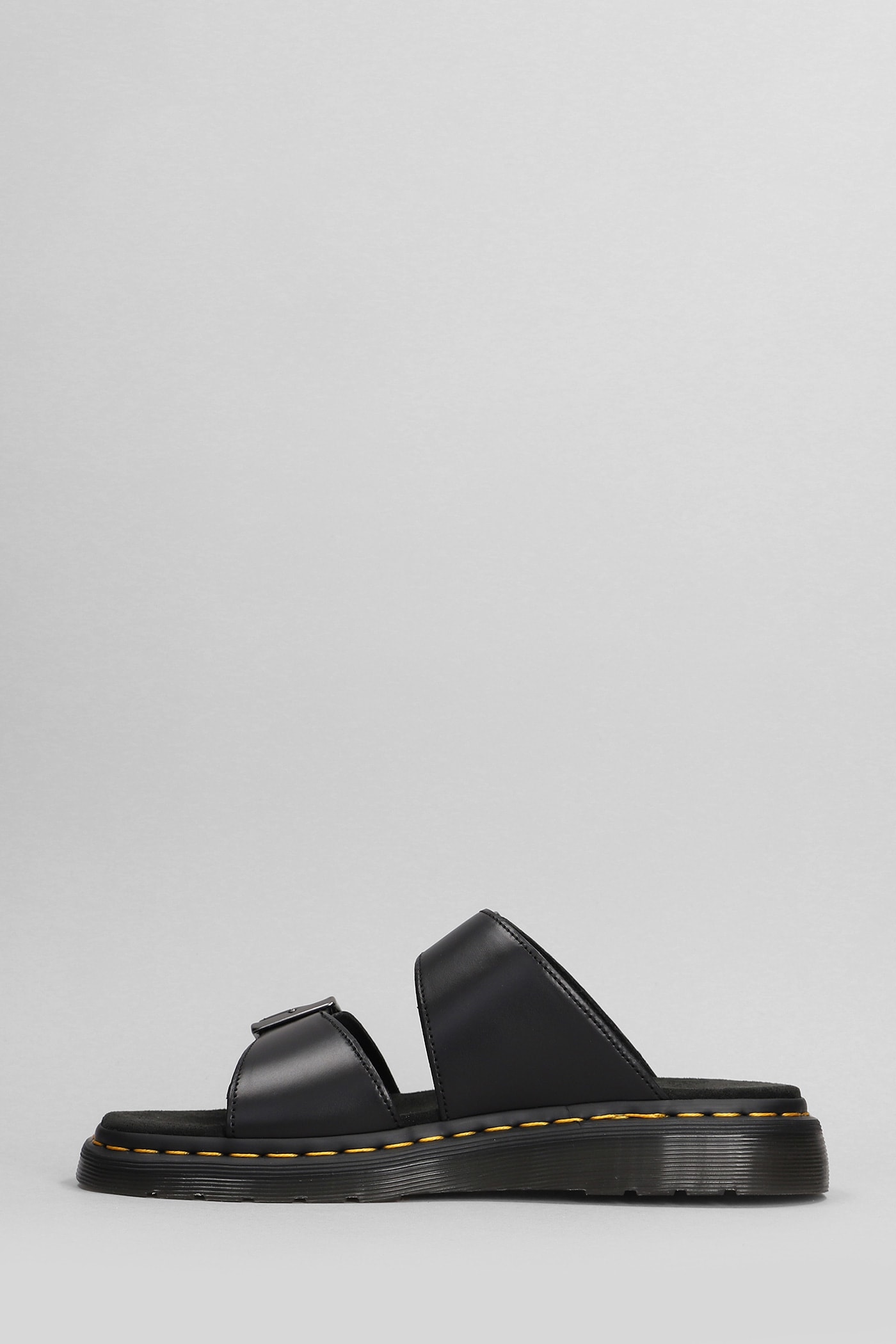 Shop Dr. Martens' Josef Flats In Black Leather
