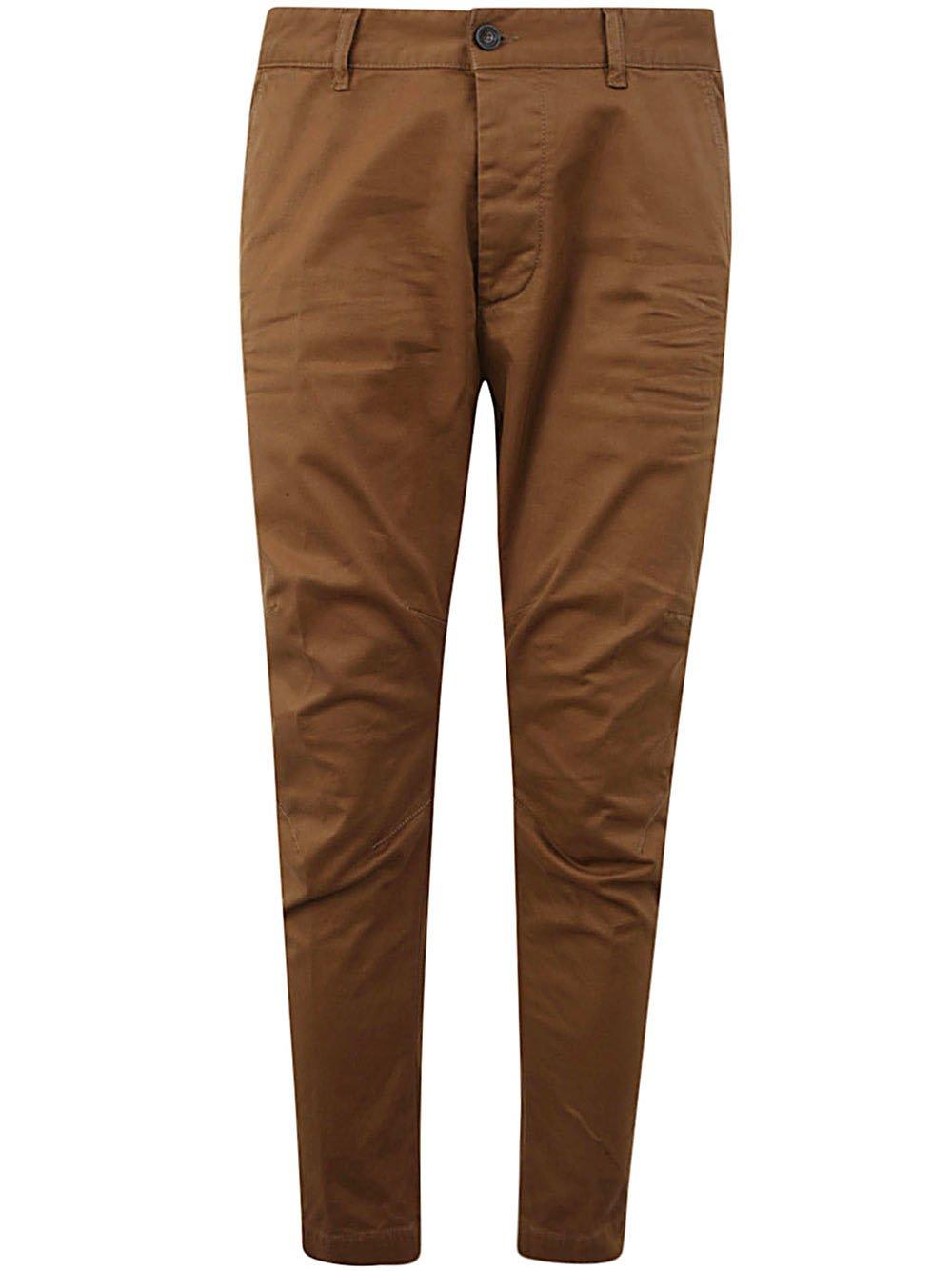 Shop Dsquared2 D2 Sexy Tapered-leg Chino Pants In Cammello