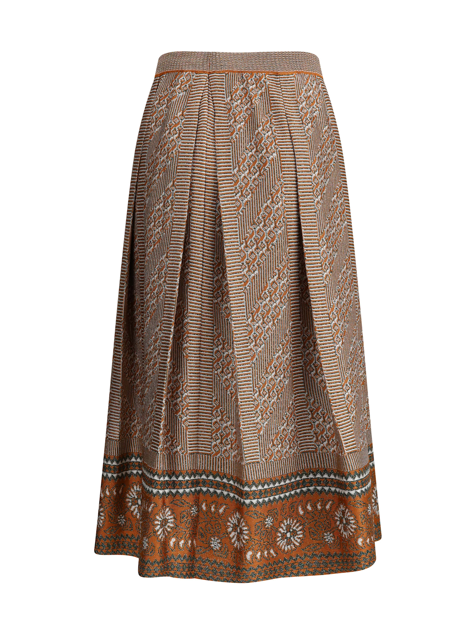 Valentino Knit Lurex Midi Skirt