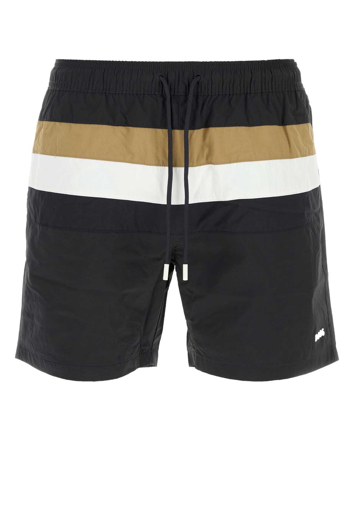 Hugo Boss Boss Black Nylon Swimming Shorts In Multi