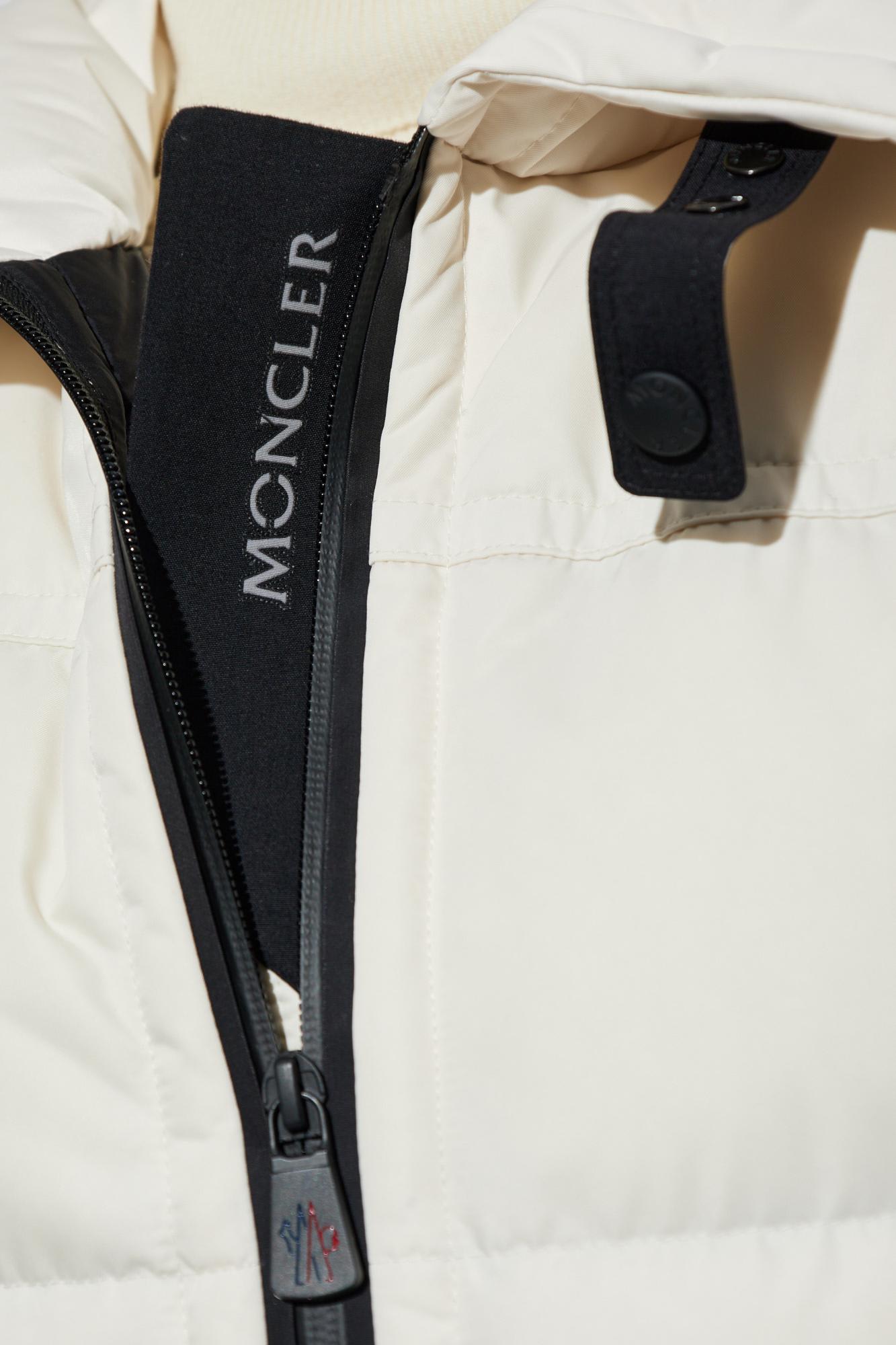 Moncler Grenoble Ivory Polyester Sleeveless Hallaine Down Jacket In White