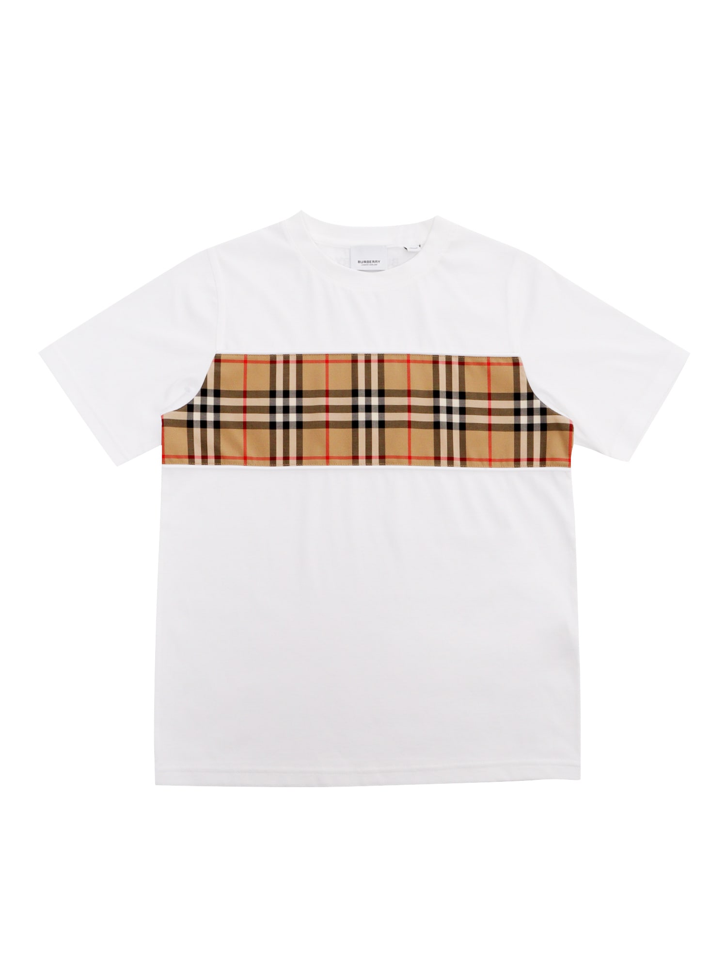 Shop Burberry White T-short With Print