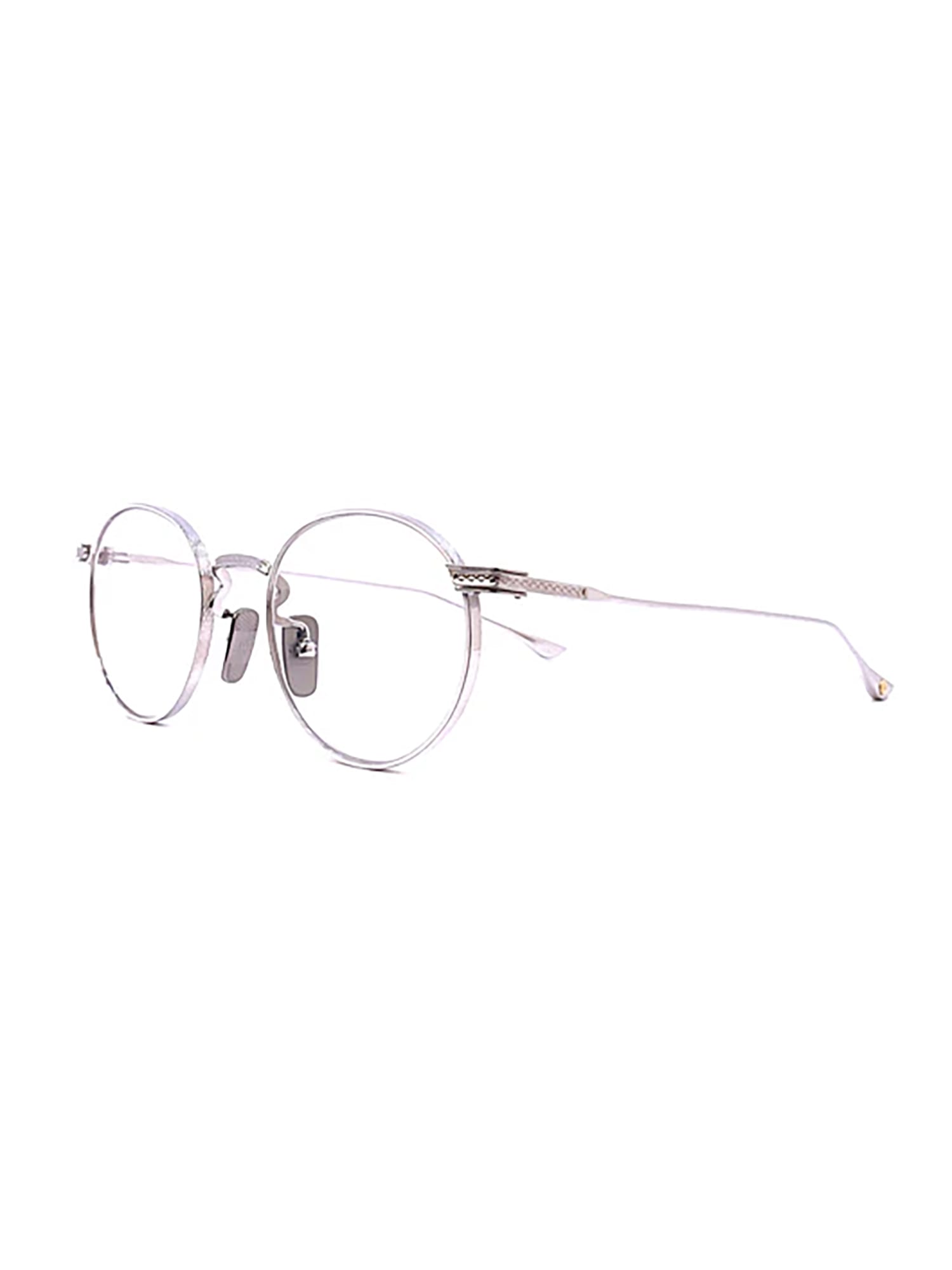 Shop Dita Dtx168/a/03 Journey/two Eyewear In Silver_white W/clear