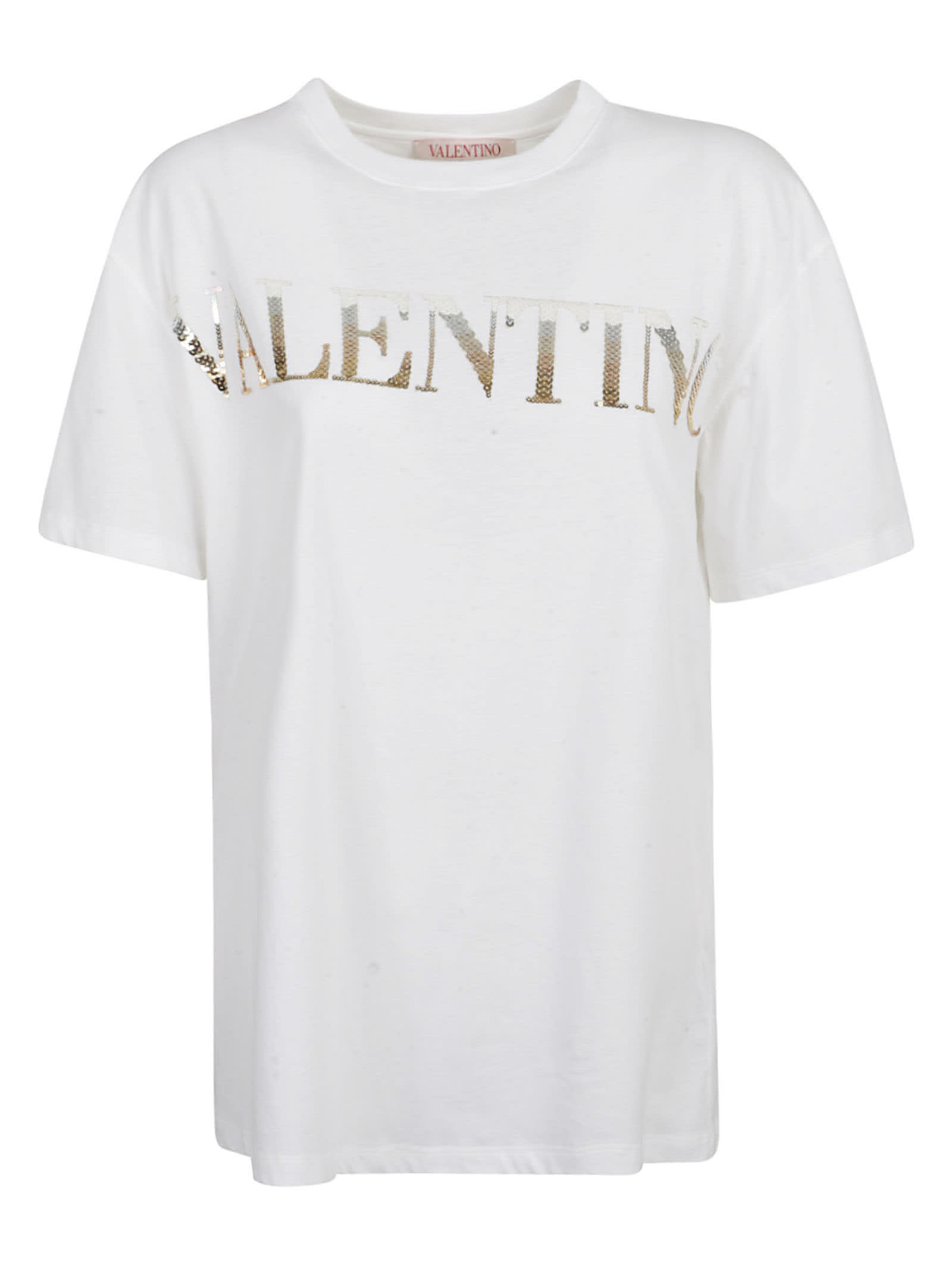 Valentino Embroidered Jersey T-shirt