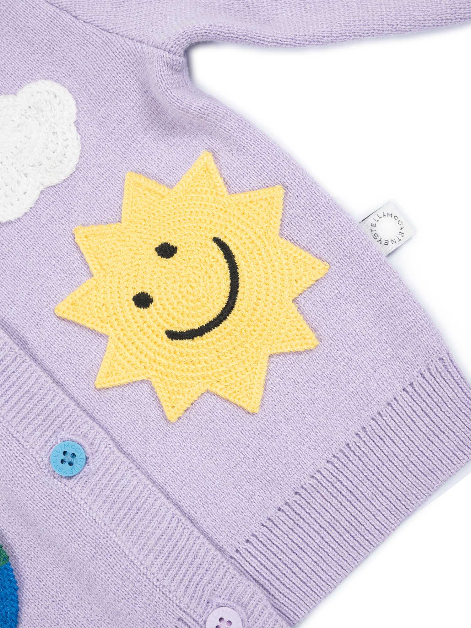 Stella Mccartney Knit Cardigan In Purple