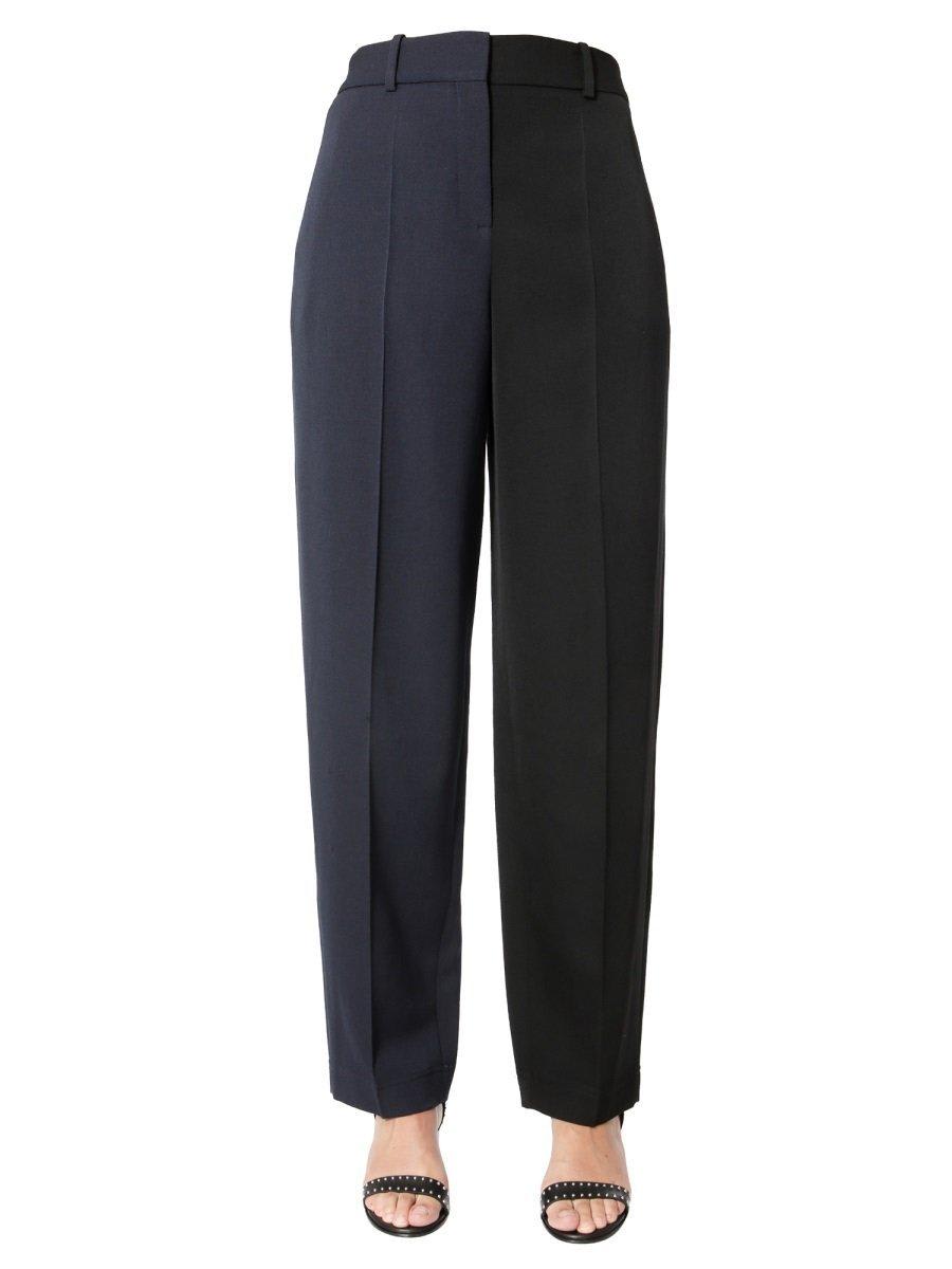Shop Givenchy Contrasting Panelled Trousers In Blue
