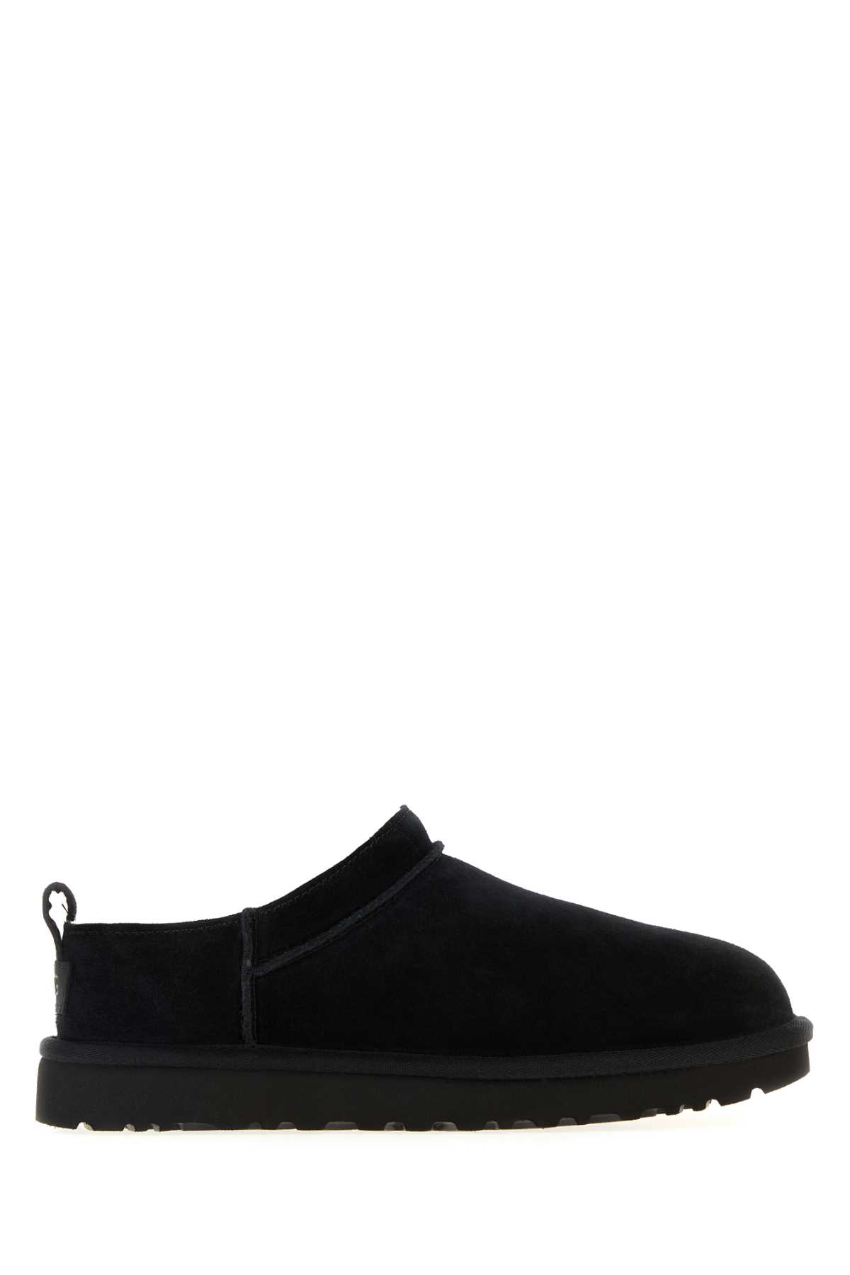 Black Suede Classic Micro Slippers