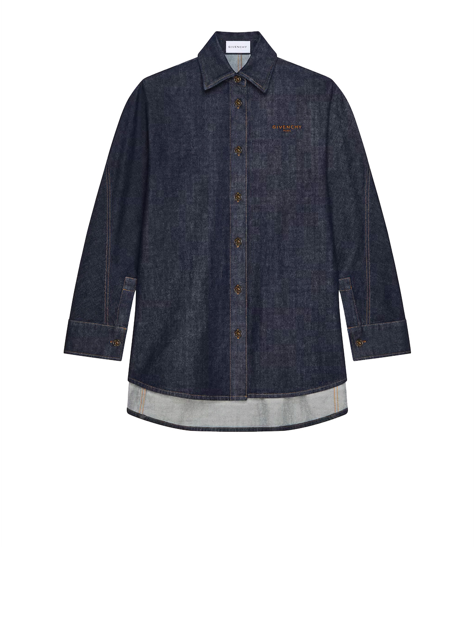Givenchy Shirts Denim In Blue