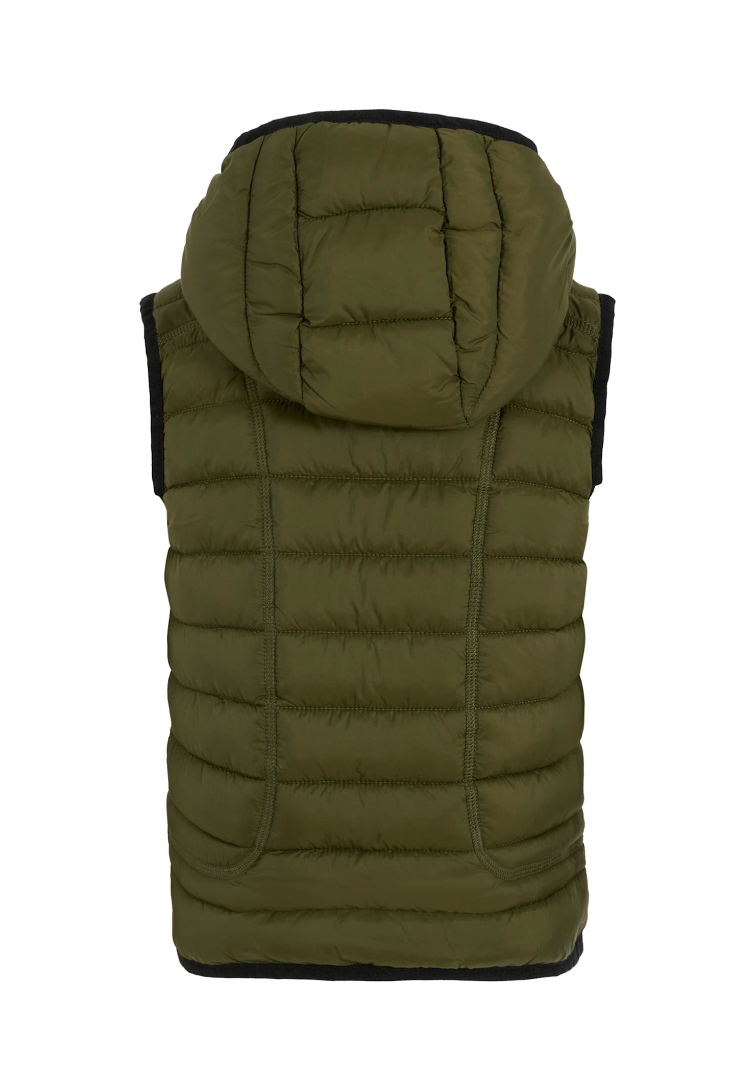 Diesel Green Vest For Boy With Logo In Green