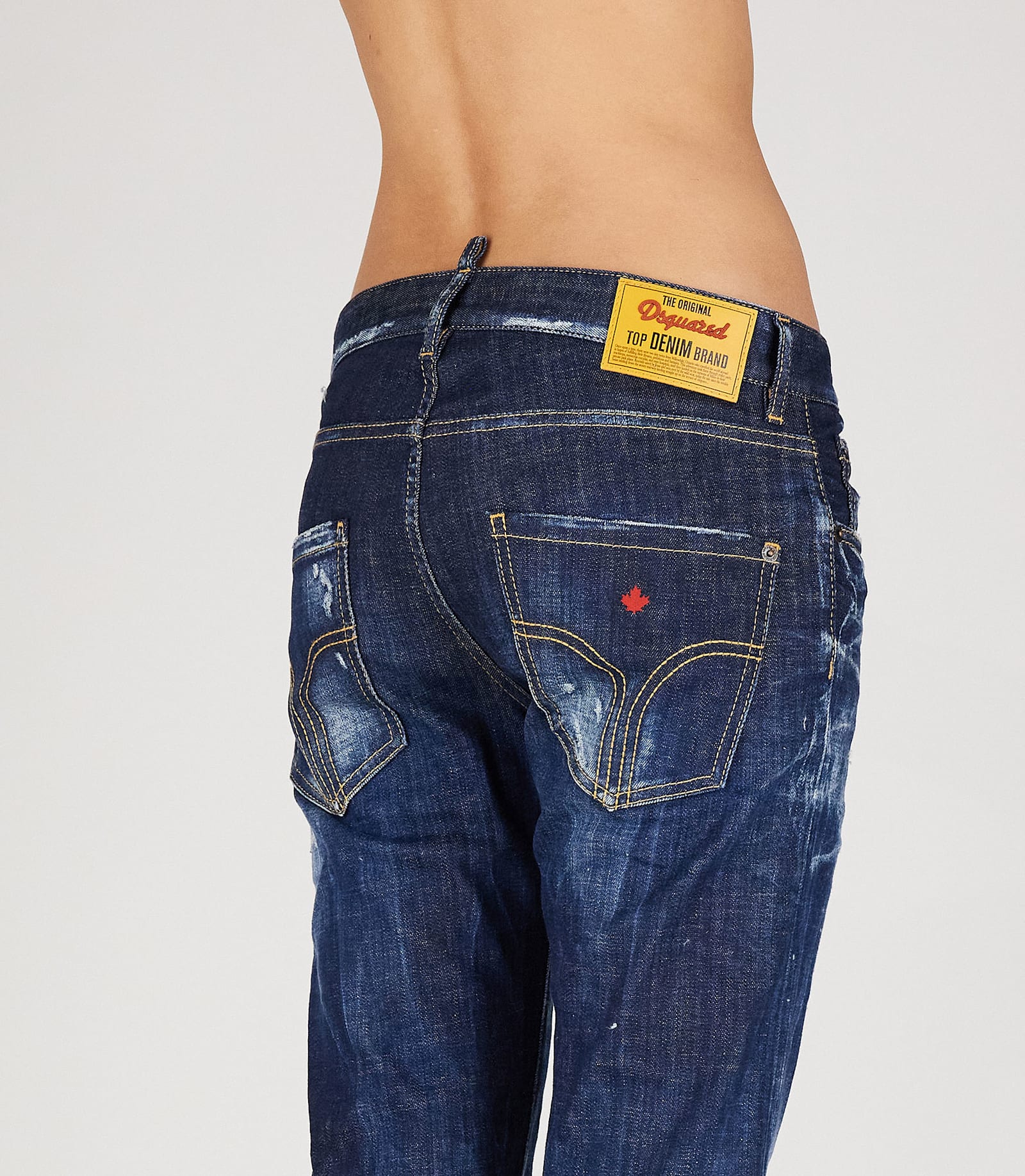 Shop Dsquared2 5 Pockets In Navy Blue