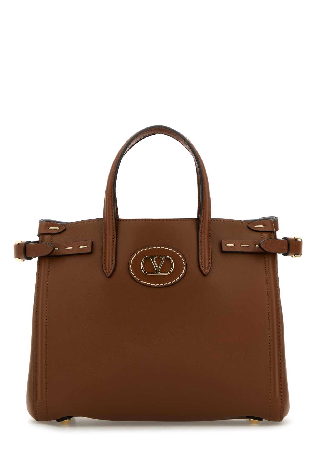 Brown Leather Antibes Shopping Bag