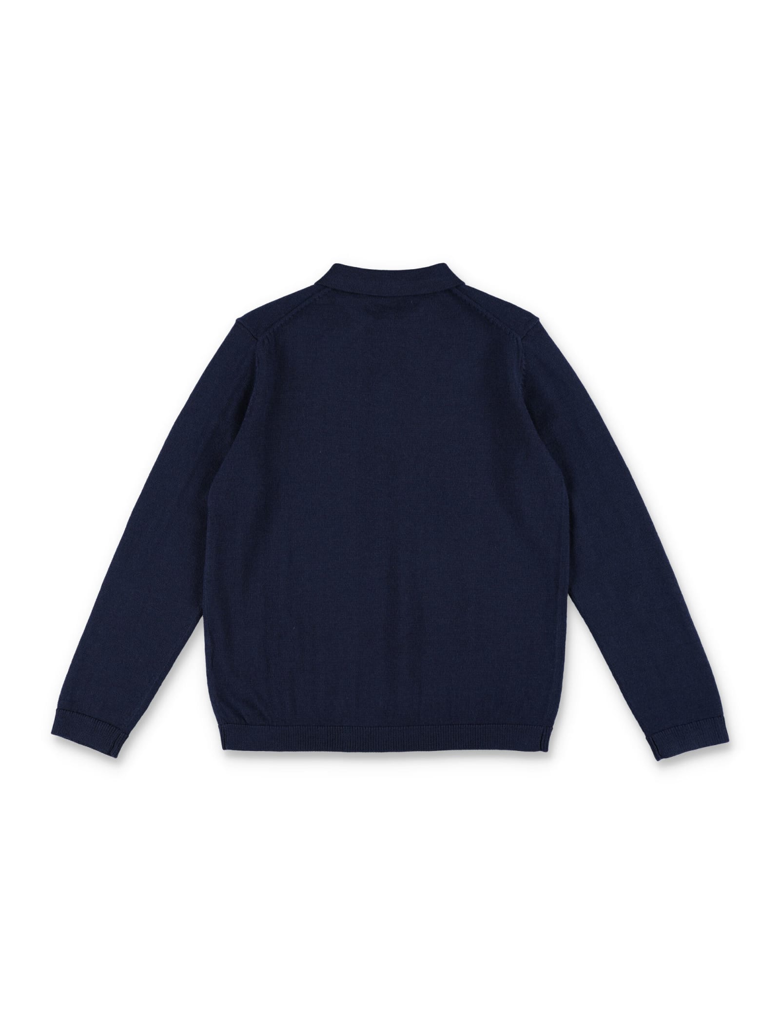 Shop Bonpoint Polo Knit In Marine