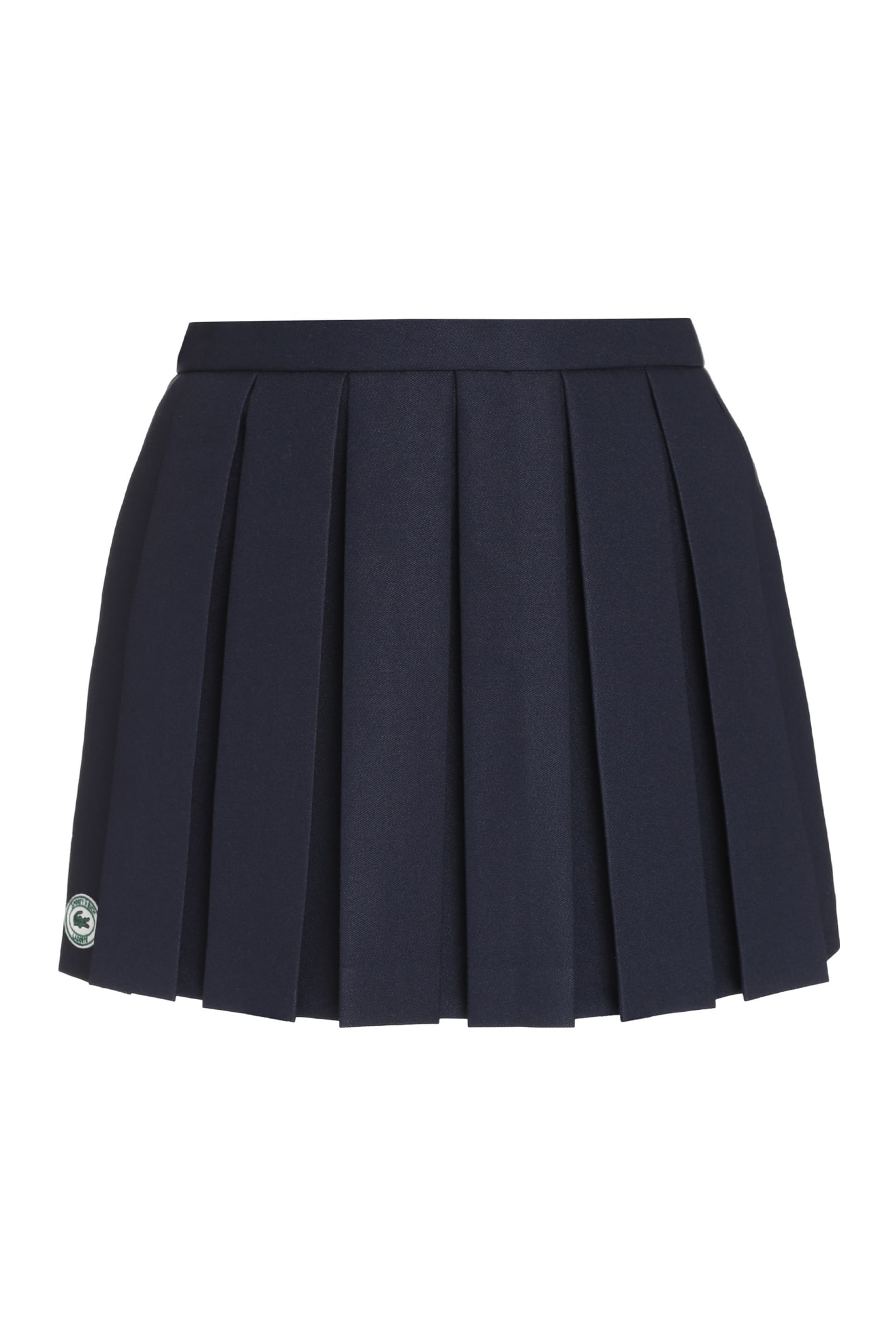 Sporty & Rich Lacoste X Sporty & Rich - Pleated Mini Skirt In Blue