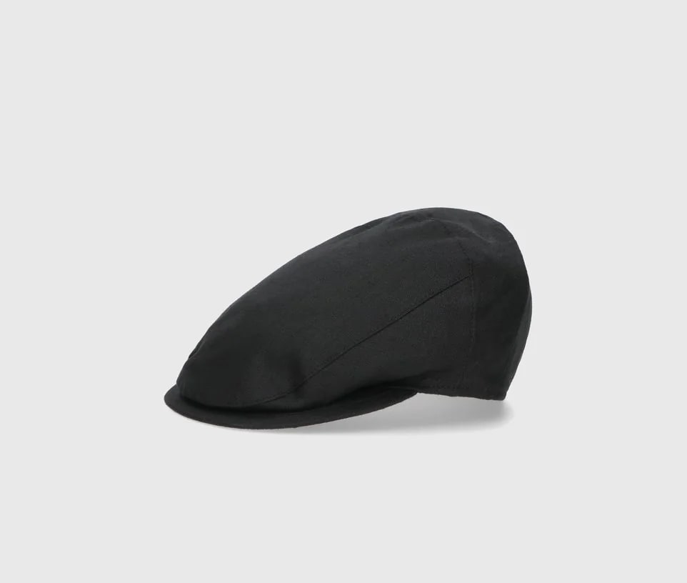 Borsalino Vincenzo Soft Flat Cap In Black ModeSens