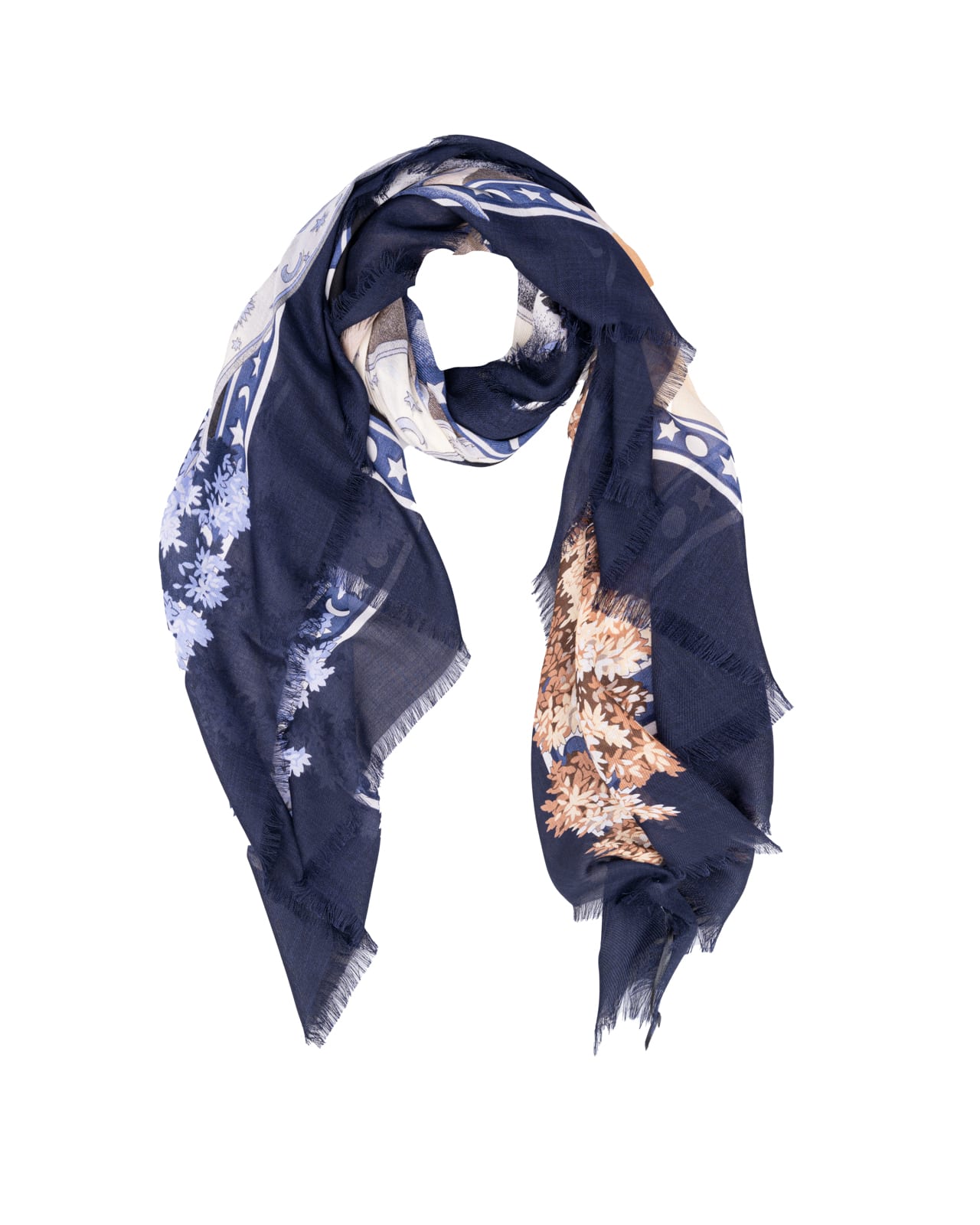 Shop Ferragamo Salvatore  Scarfs Blue