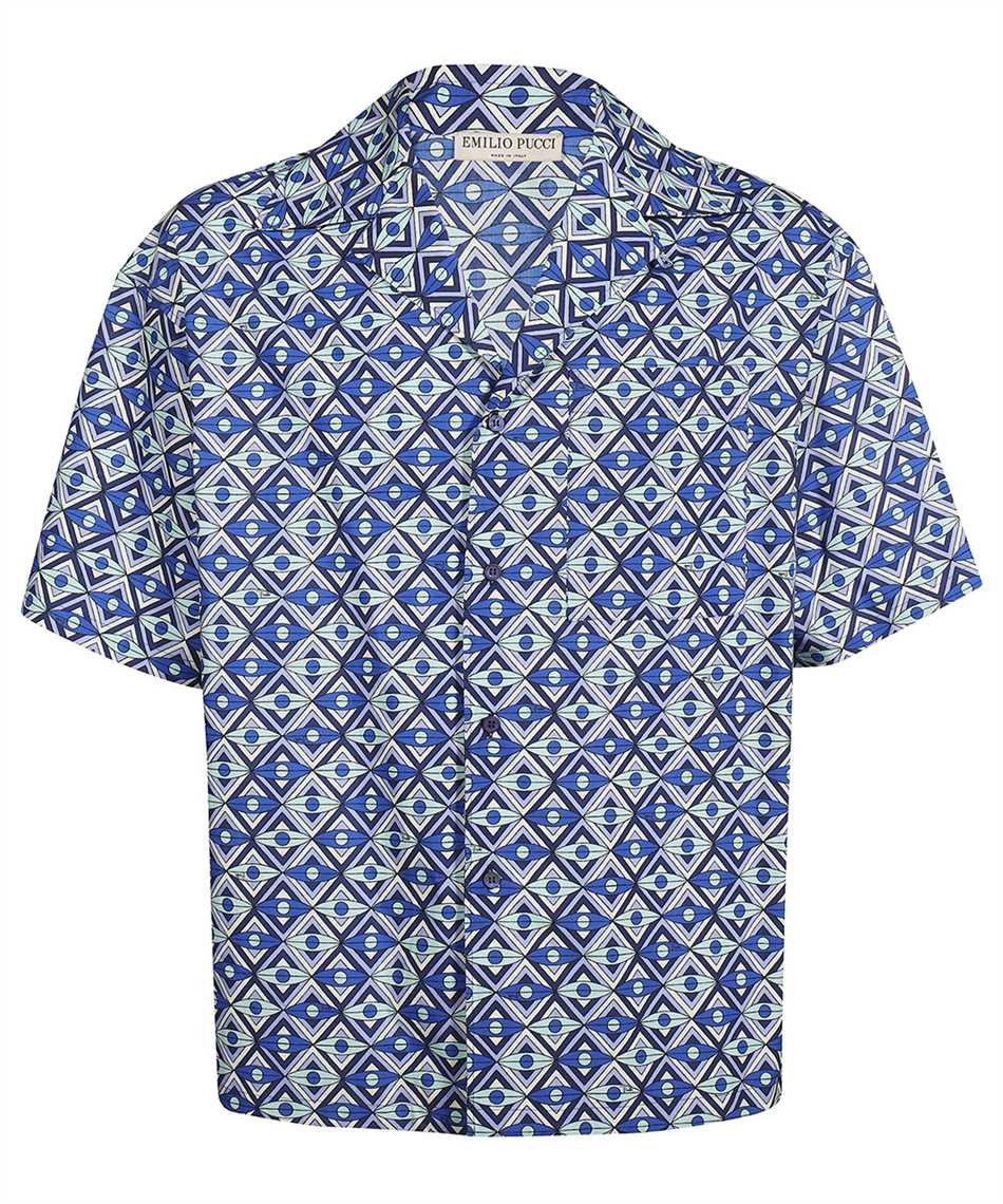 Pucci Printed Cotton Shirt In Multi