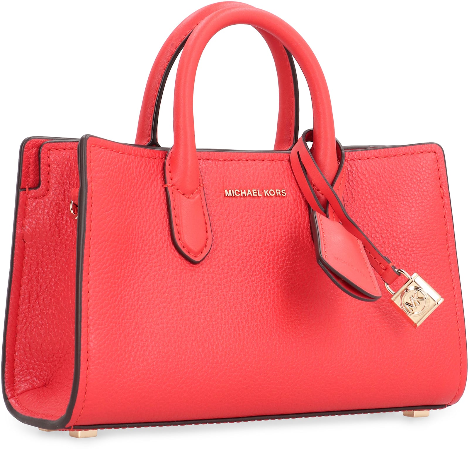 Michael Kors Scarlett Leather Bag In Red