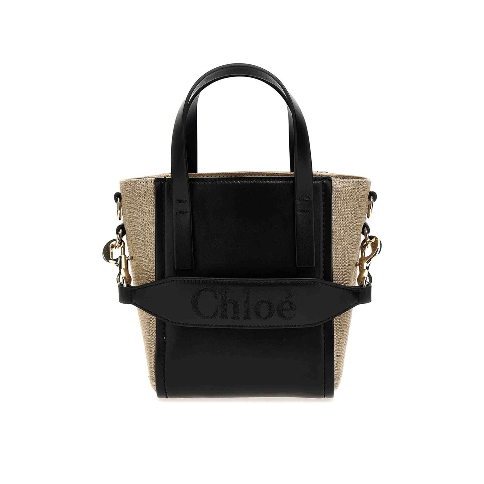 Shop Chloé Sense Shoulder Bag In Black