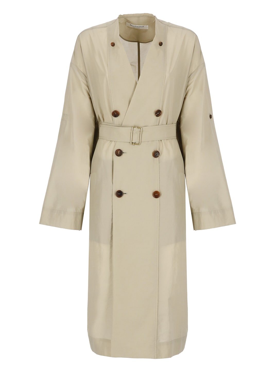 Cotton Blend Double-breasted Overcoat