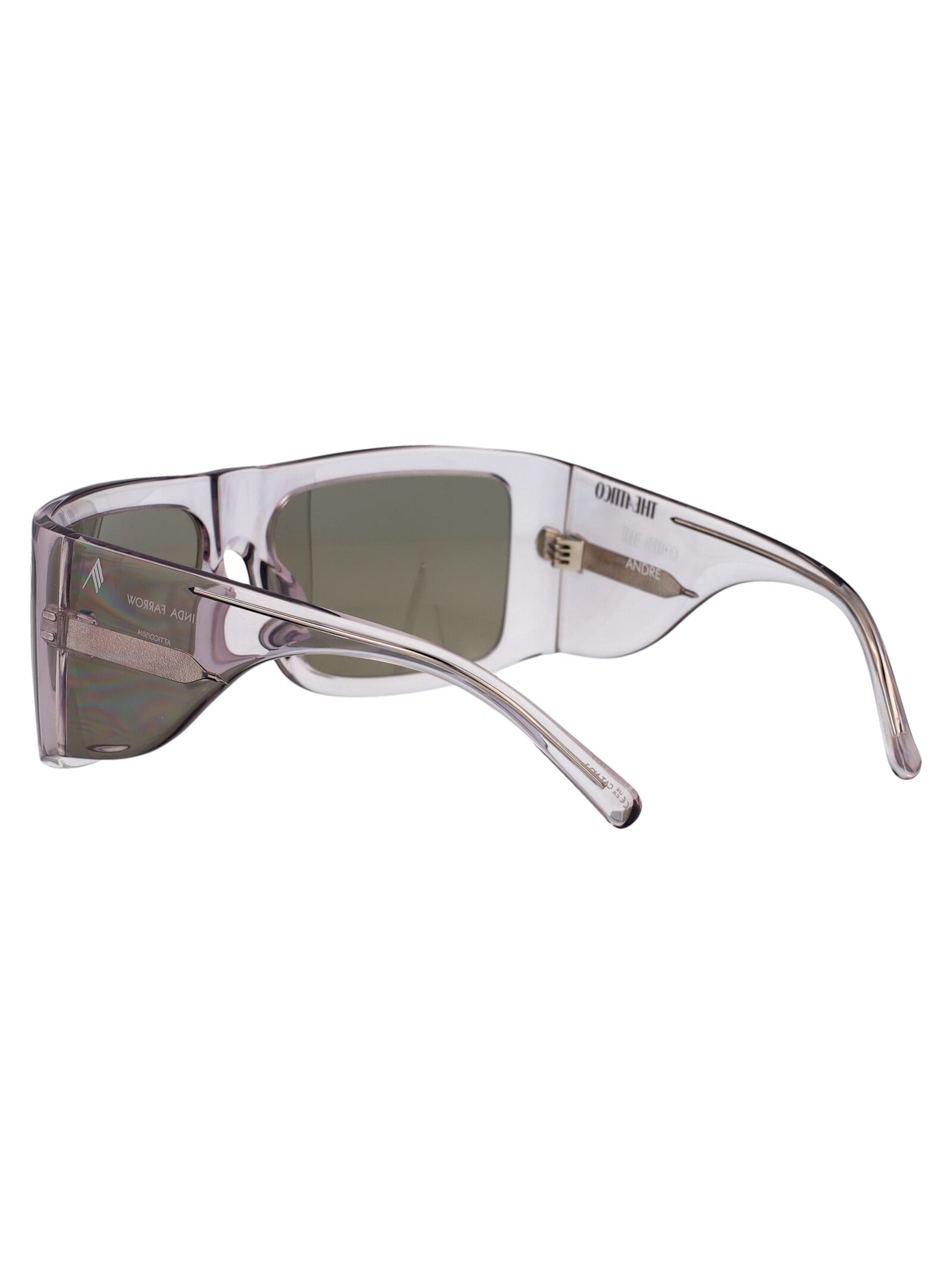 Attico Andre Sunglasses In Smoke/silver/brown