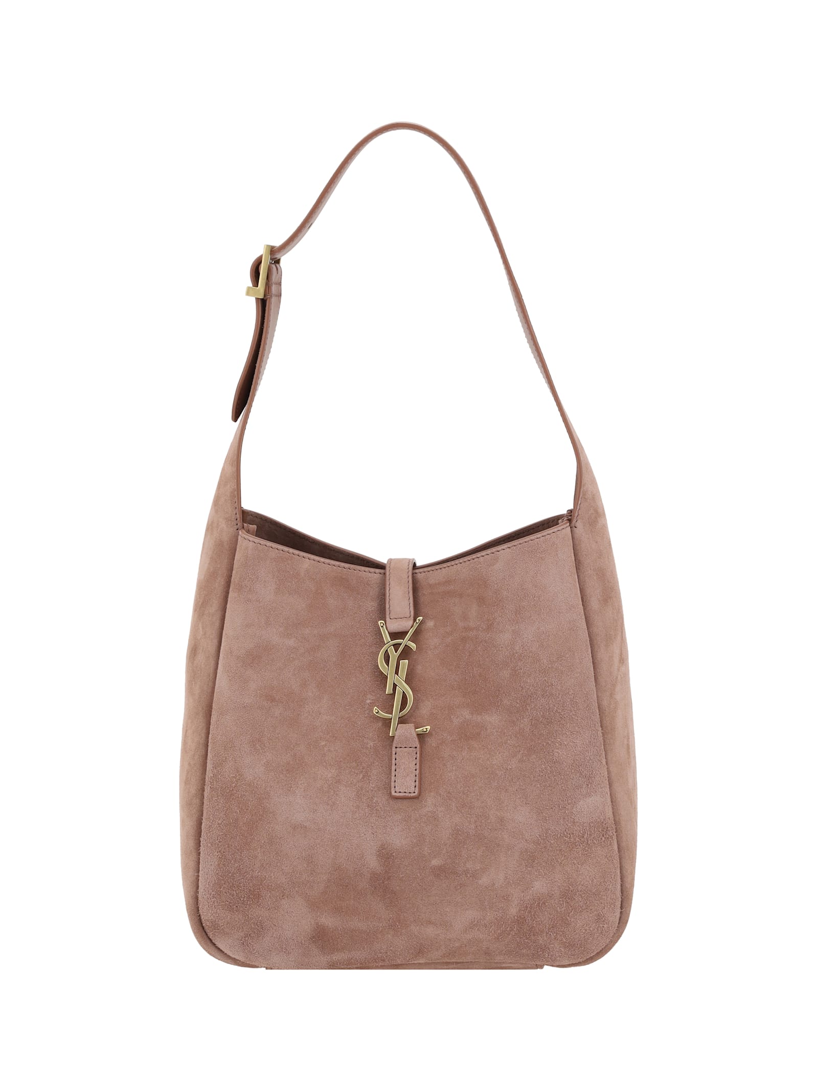 Saint Laurent Le 5 à 7 Suede Shoulder Bag