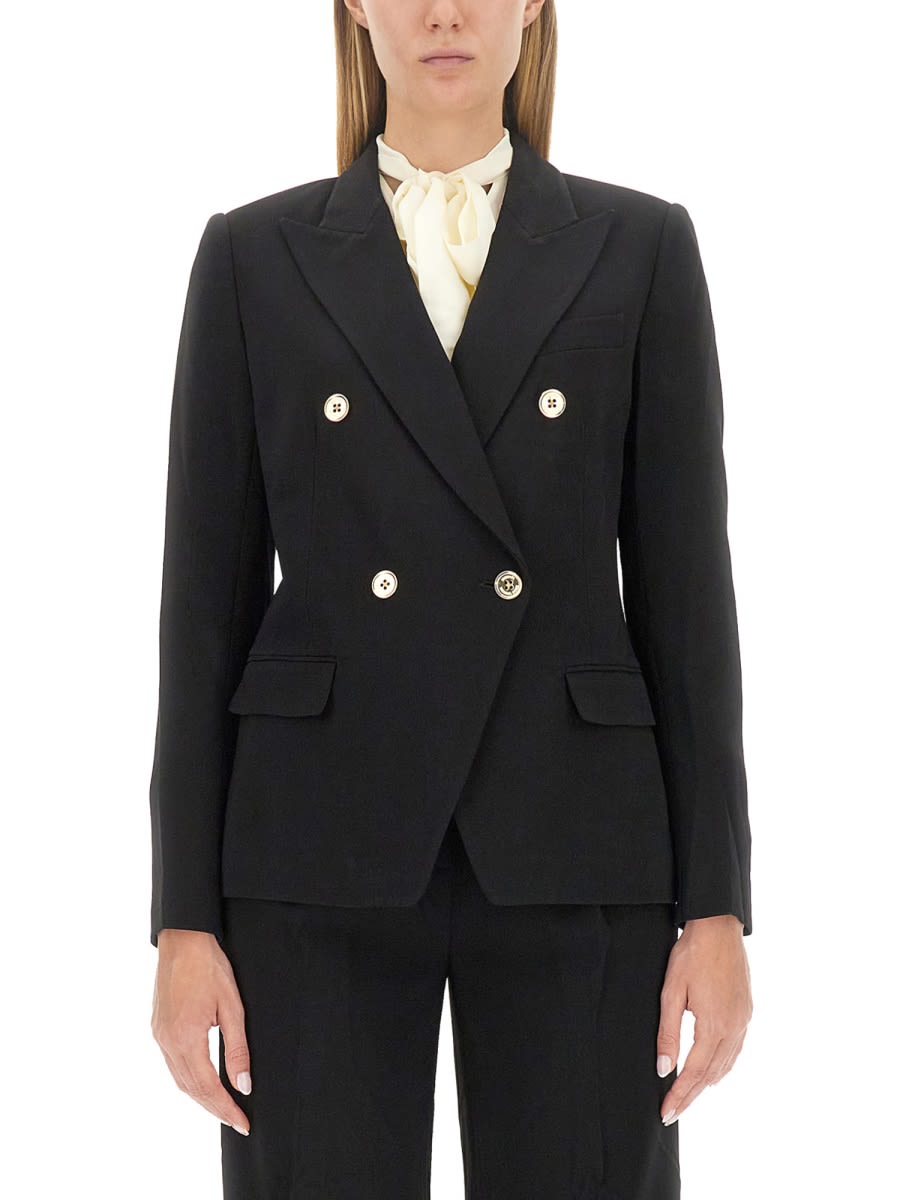 Michael Kors Double-breasted Jacket In Black