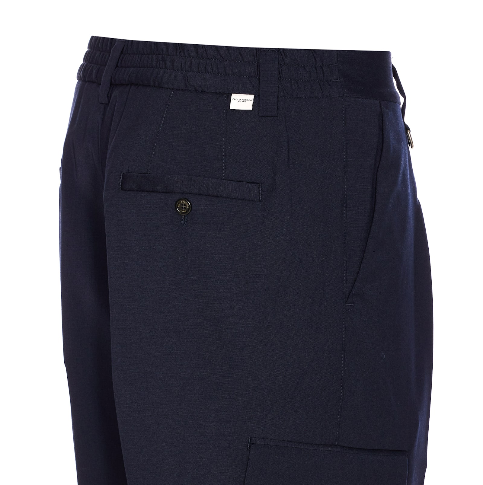 Paolo Pecora Wool-blend Trousers In Blue