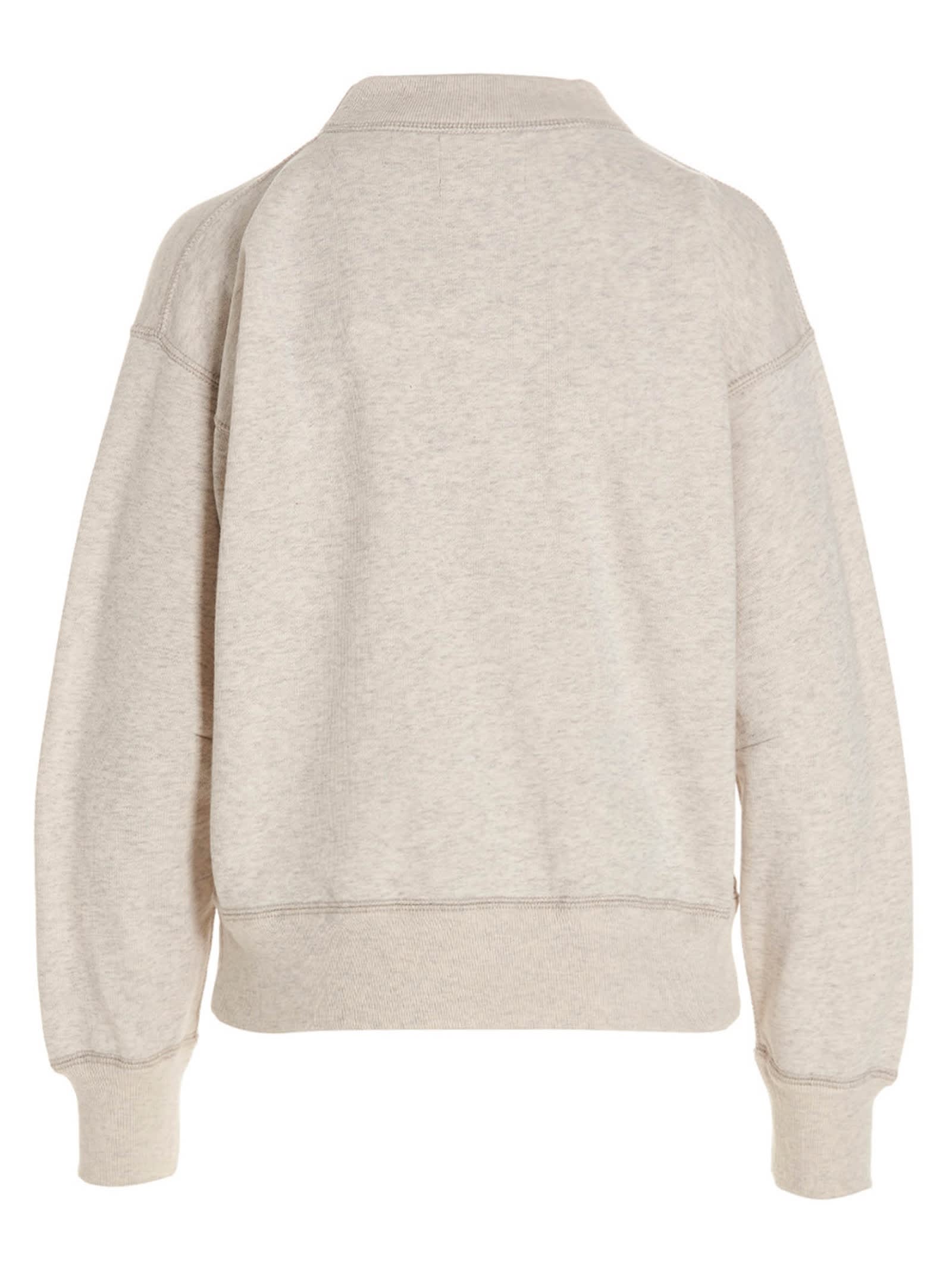 Shop Marant Etoile Moby Sweatshirt In Beige