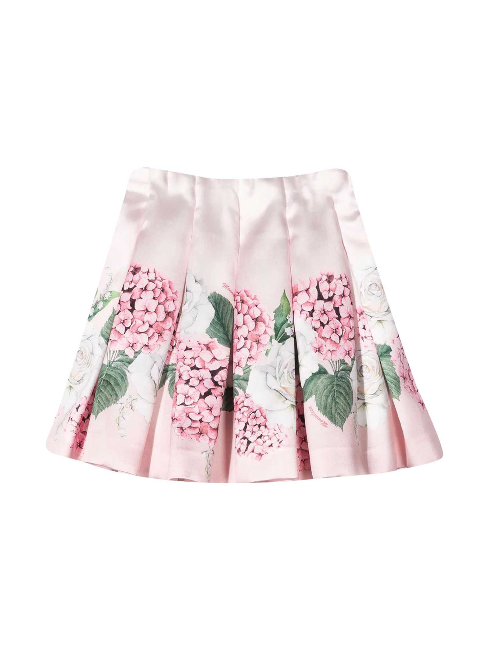 Monnalisa Pink Monnalisa Pleated Skirt
