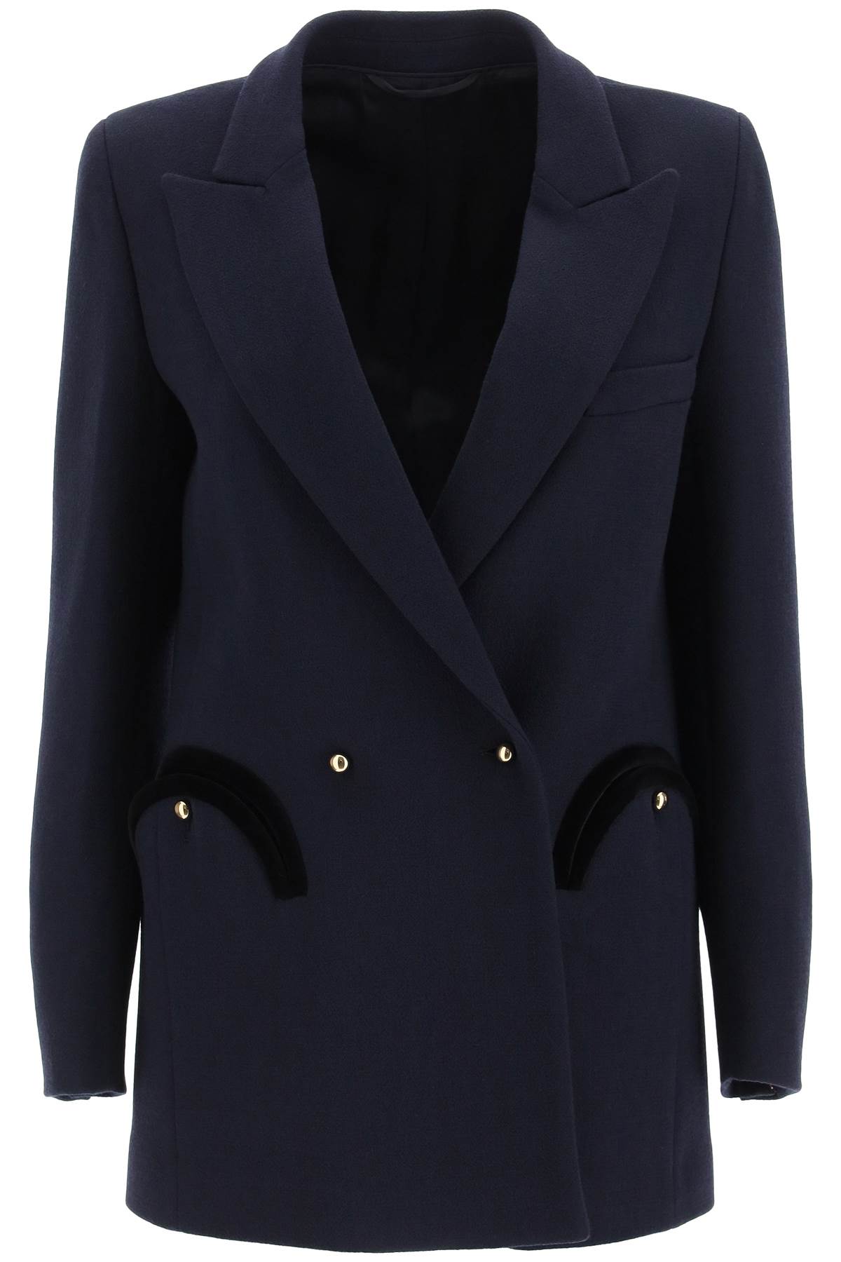Blazé Milano Blaze Milano Resolute Everynight Essential Wool Blazer In Navy (blue)