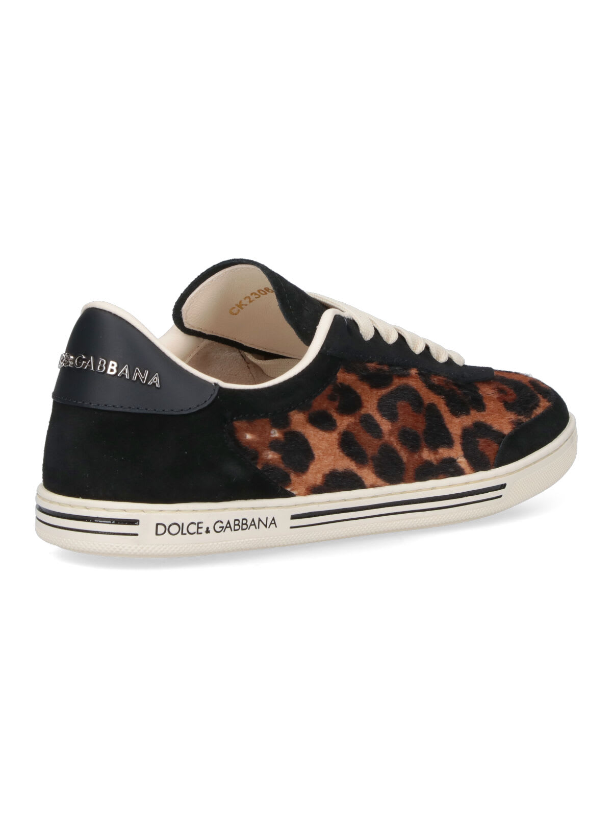 Dolce & Gabbana Women Printed Calf Hair Saint Tropez Light Sneakers In Brown
