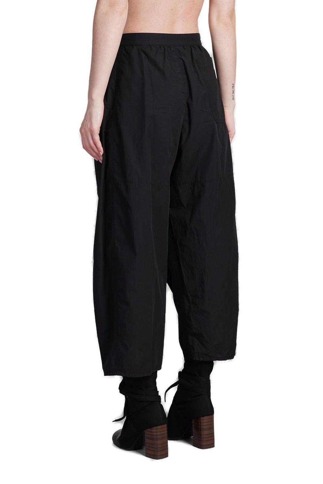 Shop Lemaire Tapered Leg Drawstring Waist Trousers