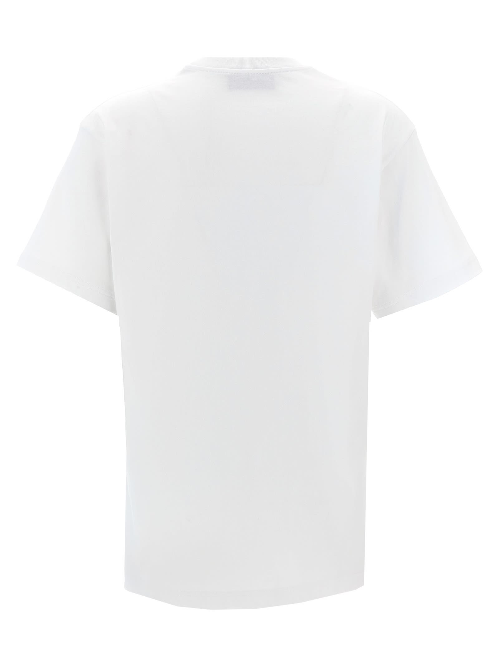 Shop Gucci Logo Embroidery T-shirt In White