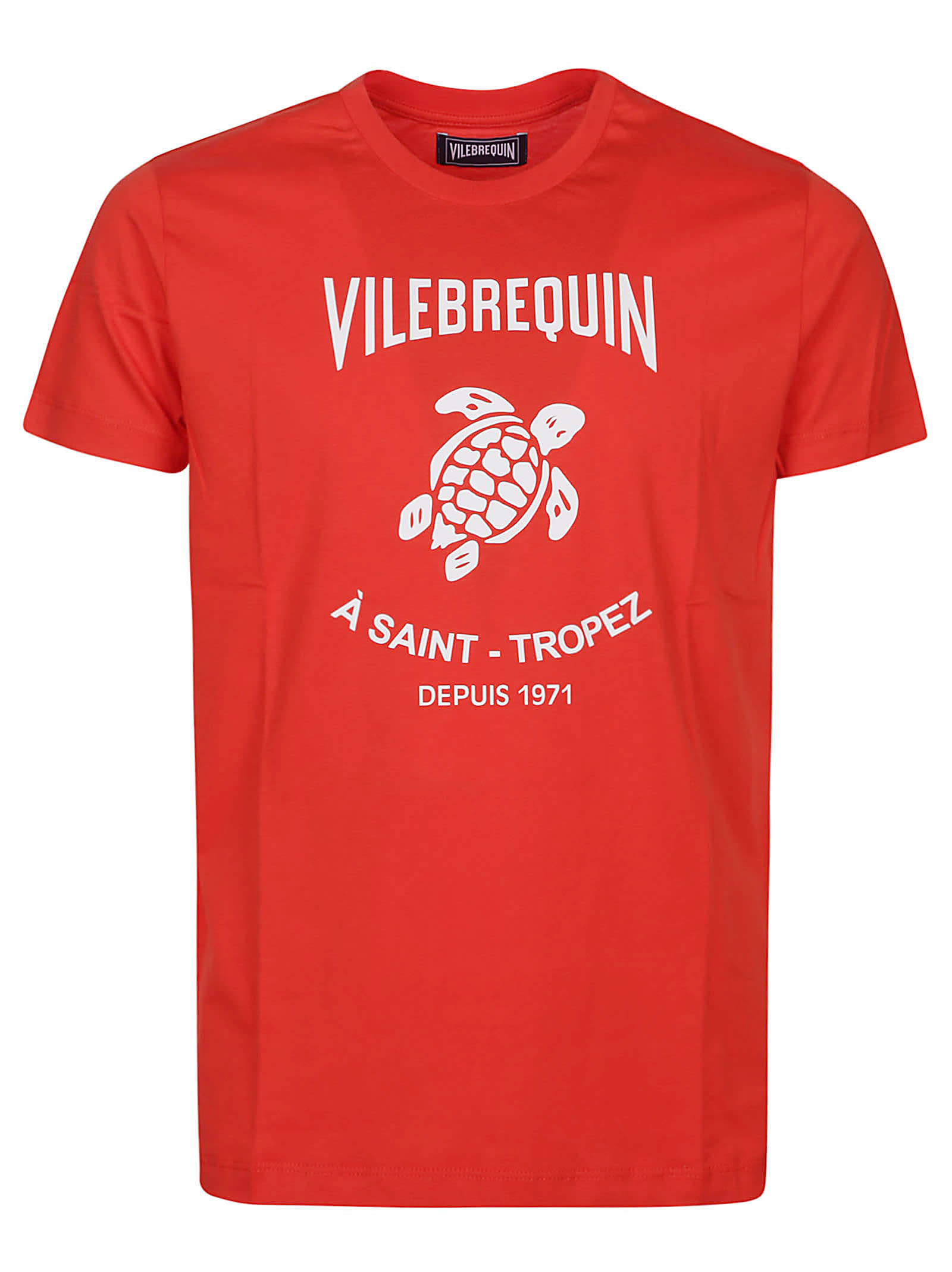 Shop Vilebrequin Washed T-shirt In Rosso Brillante