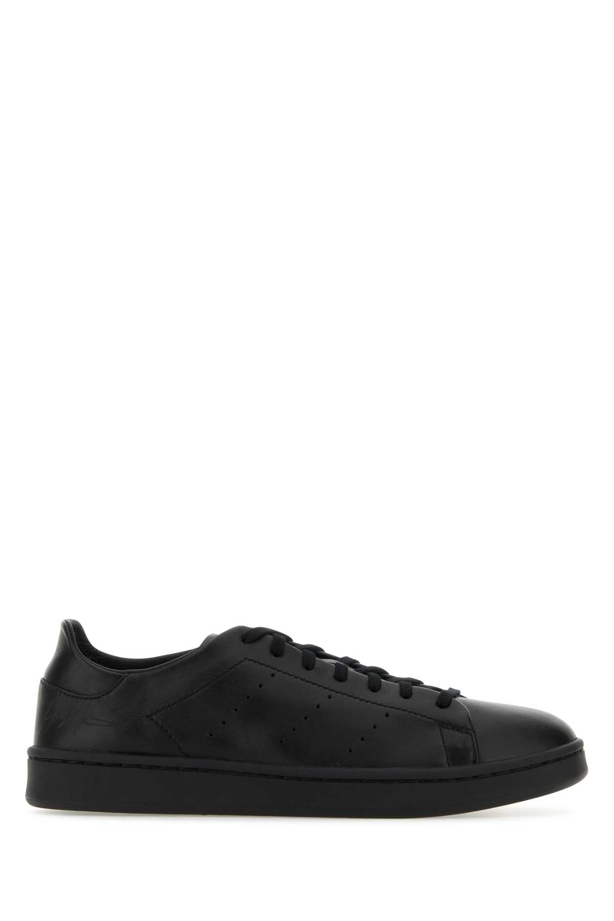 Black Leather Stan Smith Sneakers
