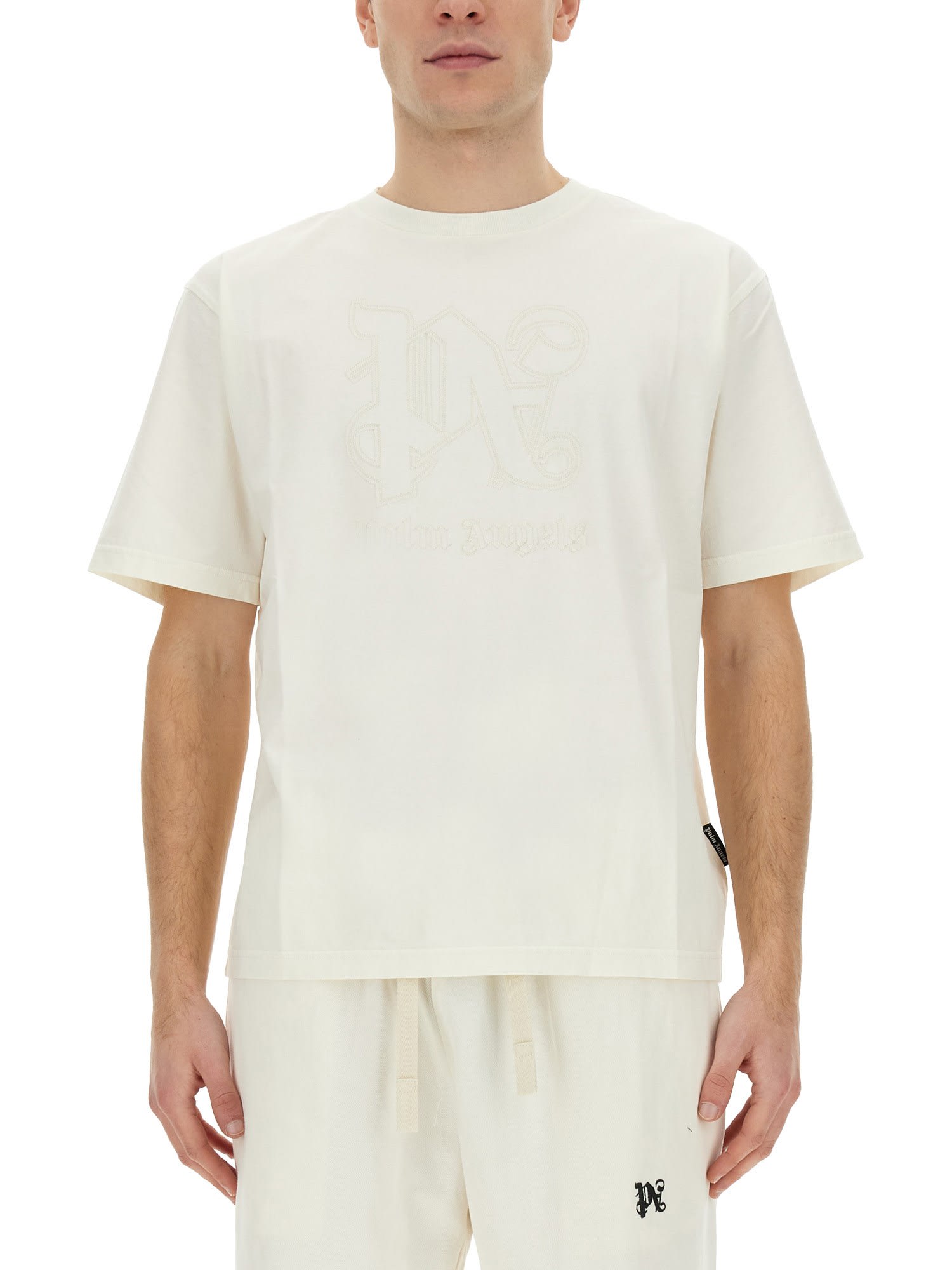 PALM ANGELS T-SHIRT WITH LOGO