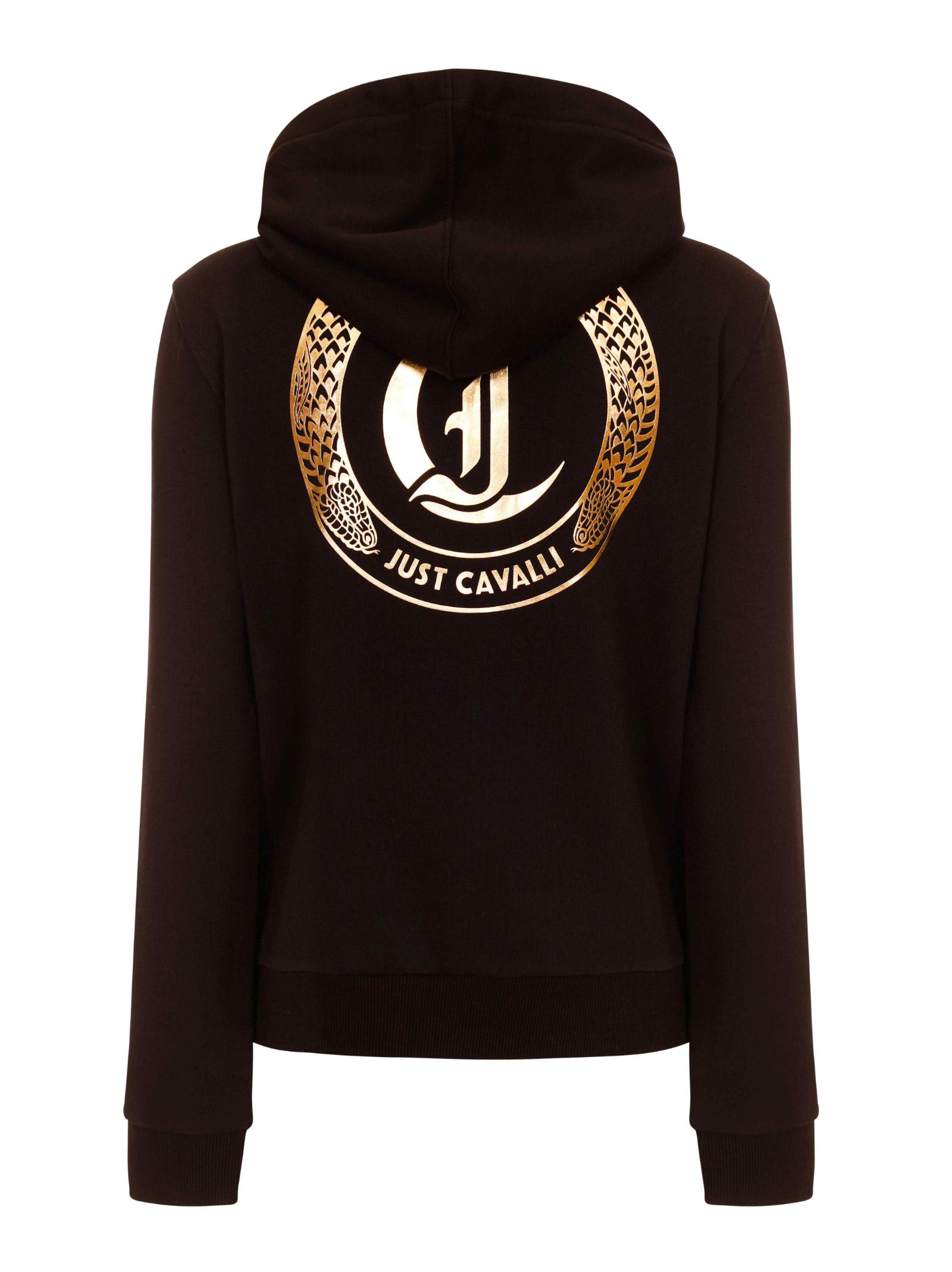 Shop Just Cavalli Hoodie In Black