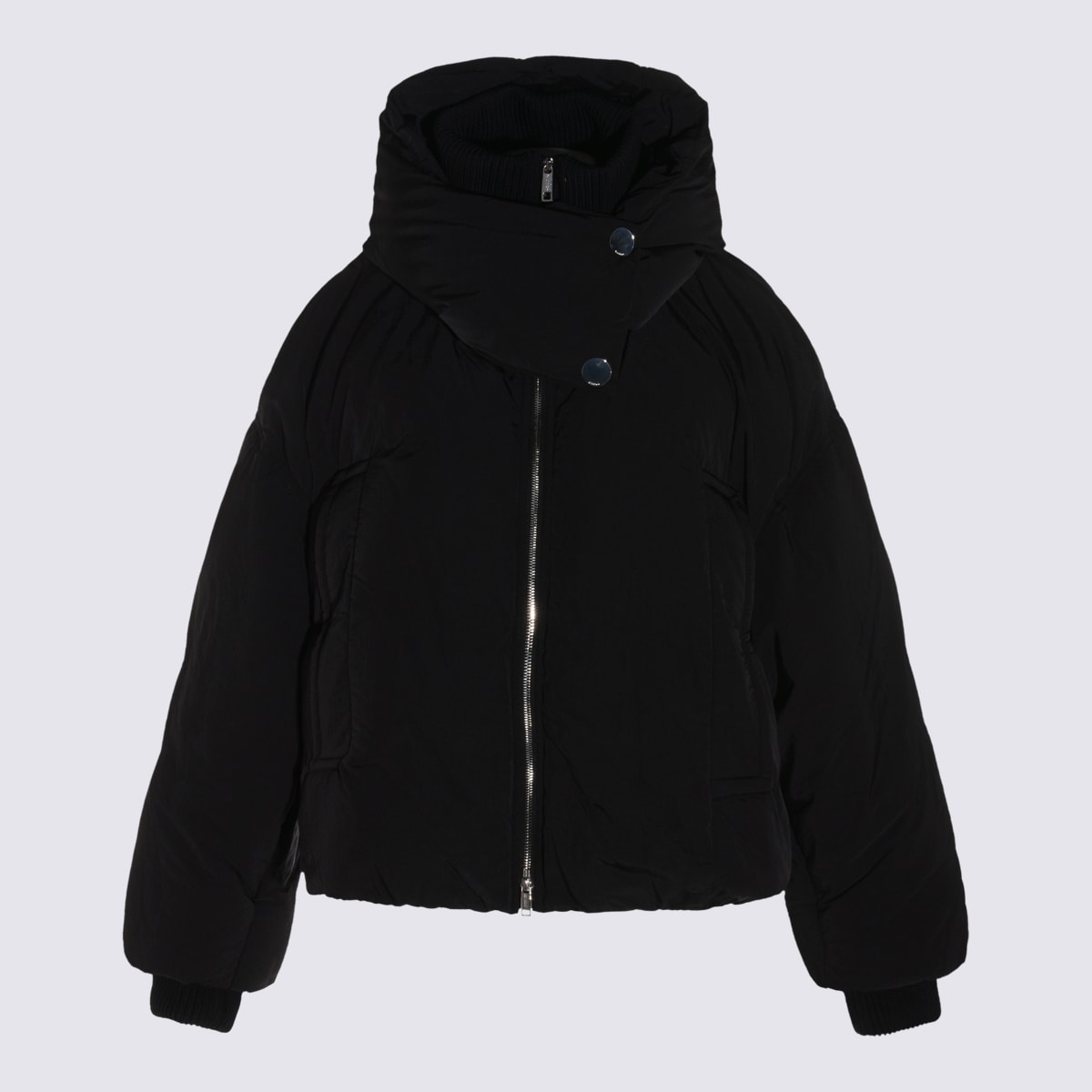 Sportmax Glizia Down Hooded Jacket In Black