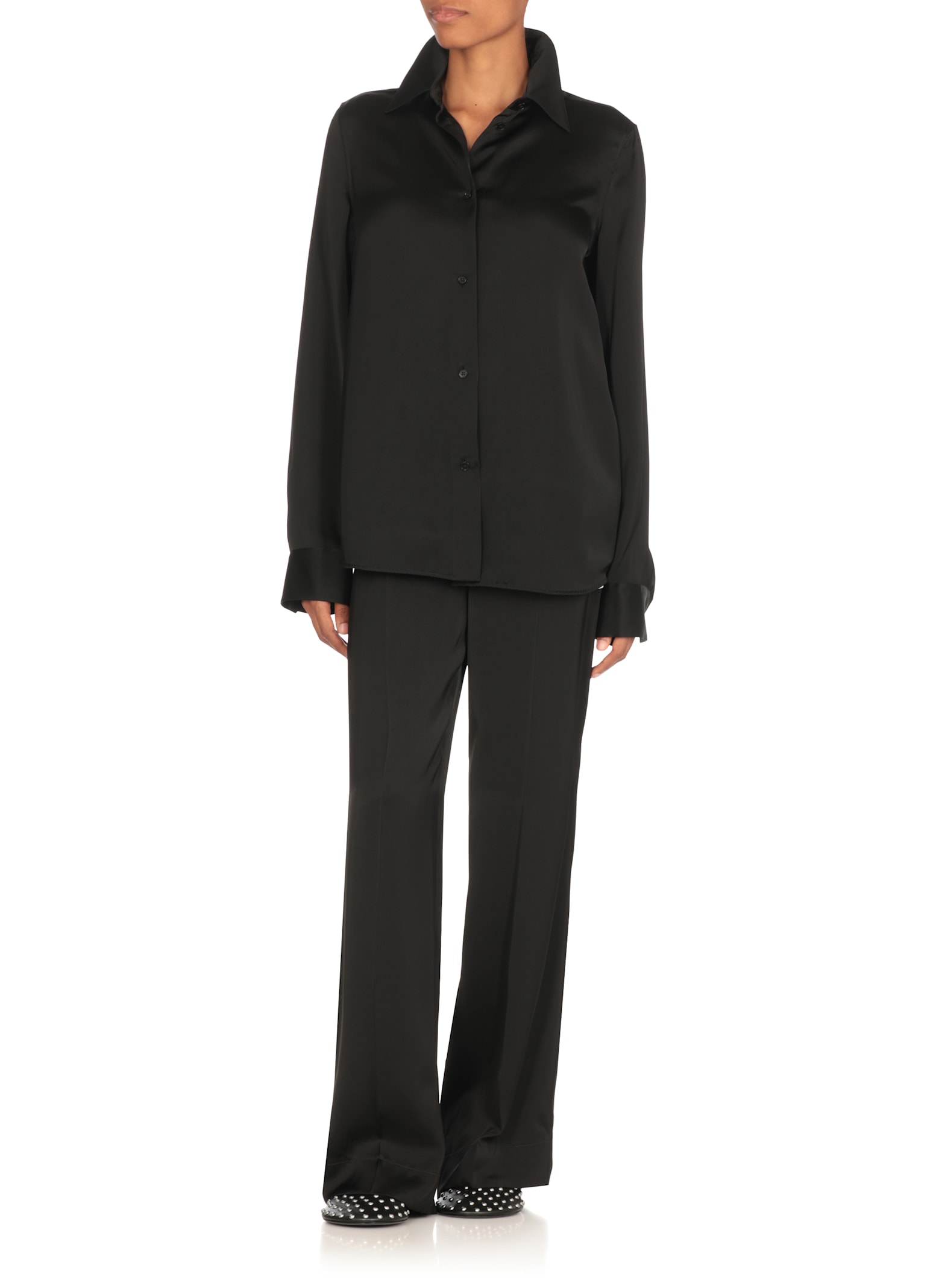 Jil Sander Long Sleeve Shirt In Black
